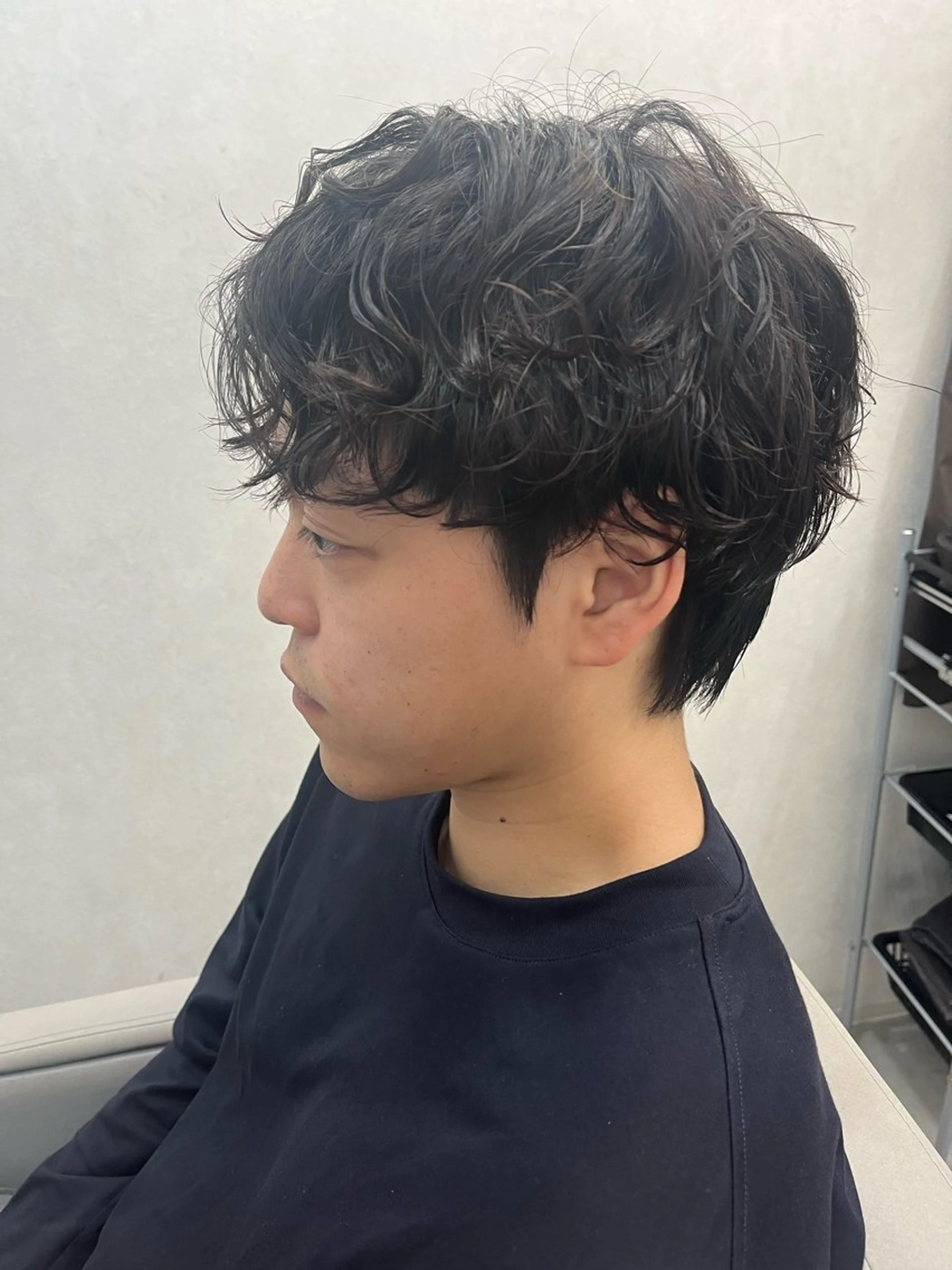 ショート パーマ メンズ 水島 悠香子のヘアスタイル