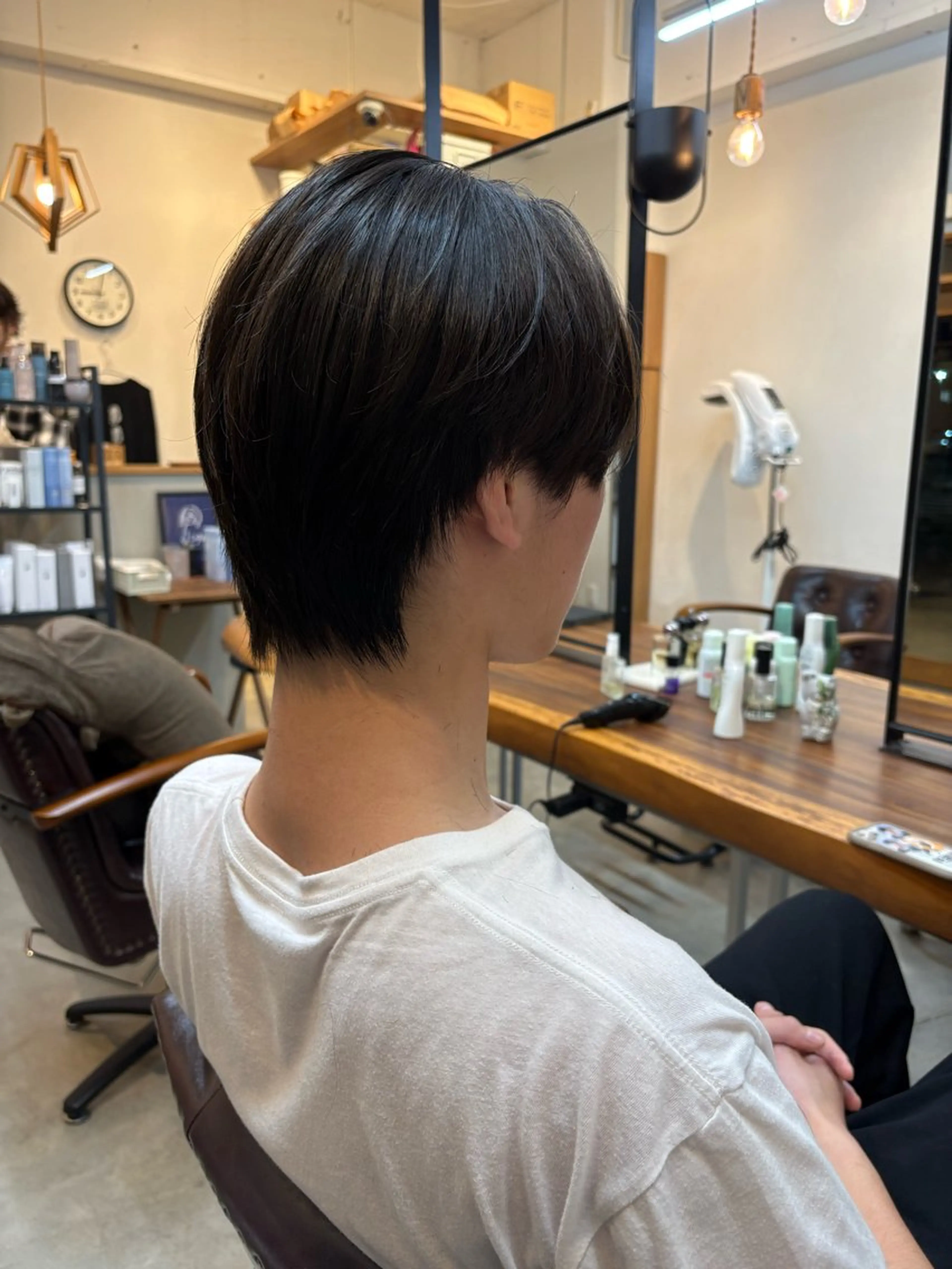 メンズ センターパート カット 吉沢 史翔のヘアスタイル