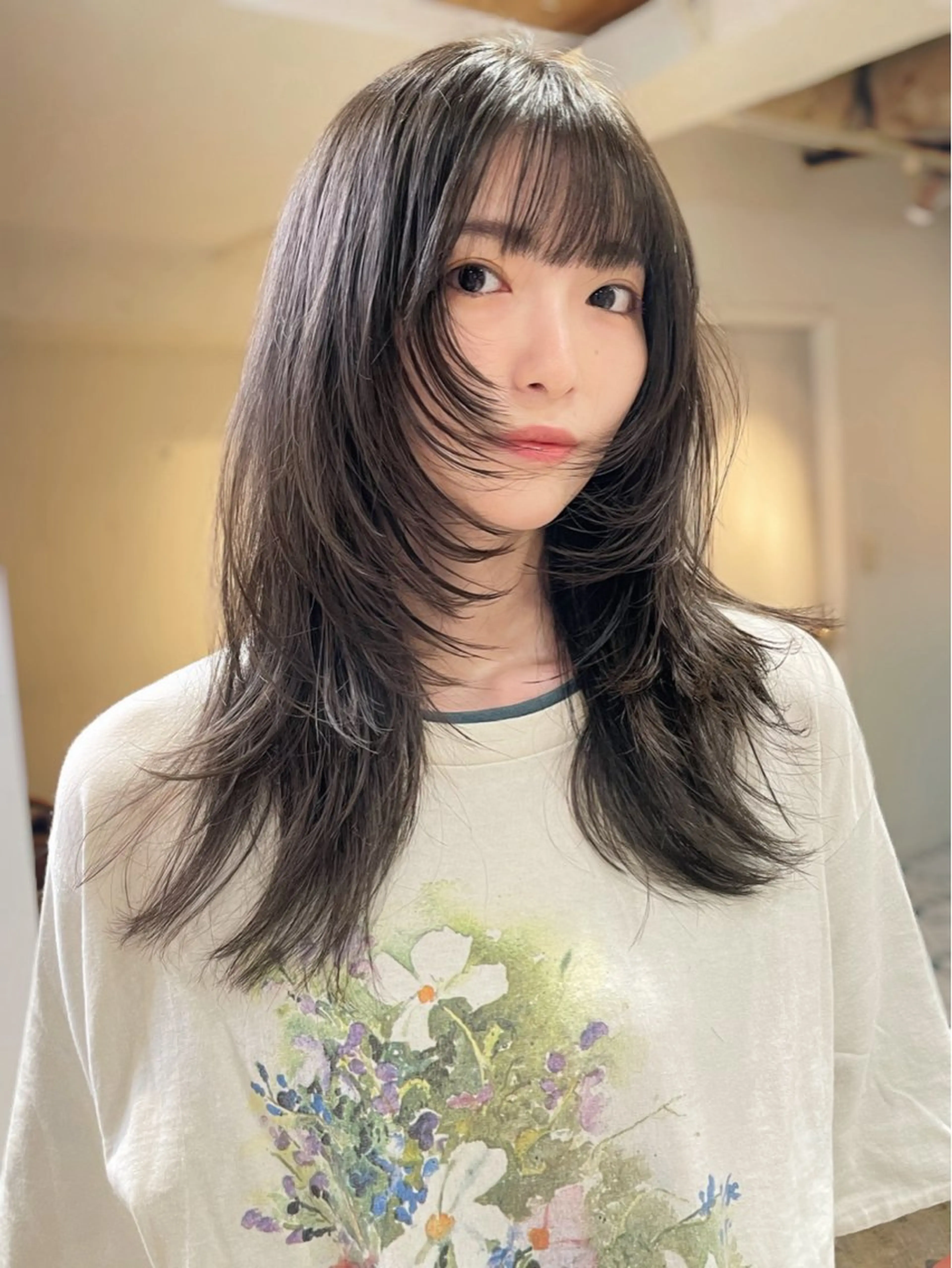 ロング カラー カット ヘアカラー トリートメント レイヤー/透明感 カラー/Tamakiのヘアスタイル