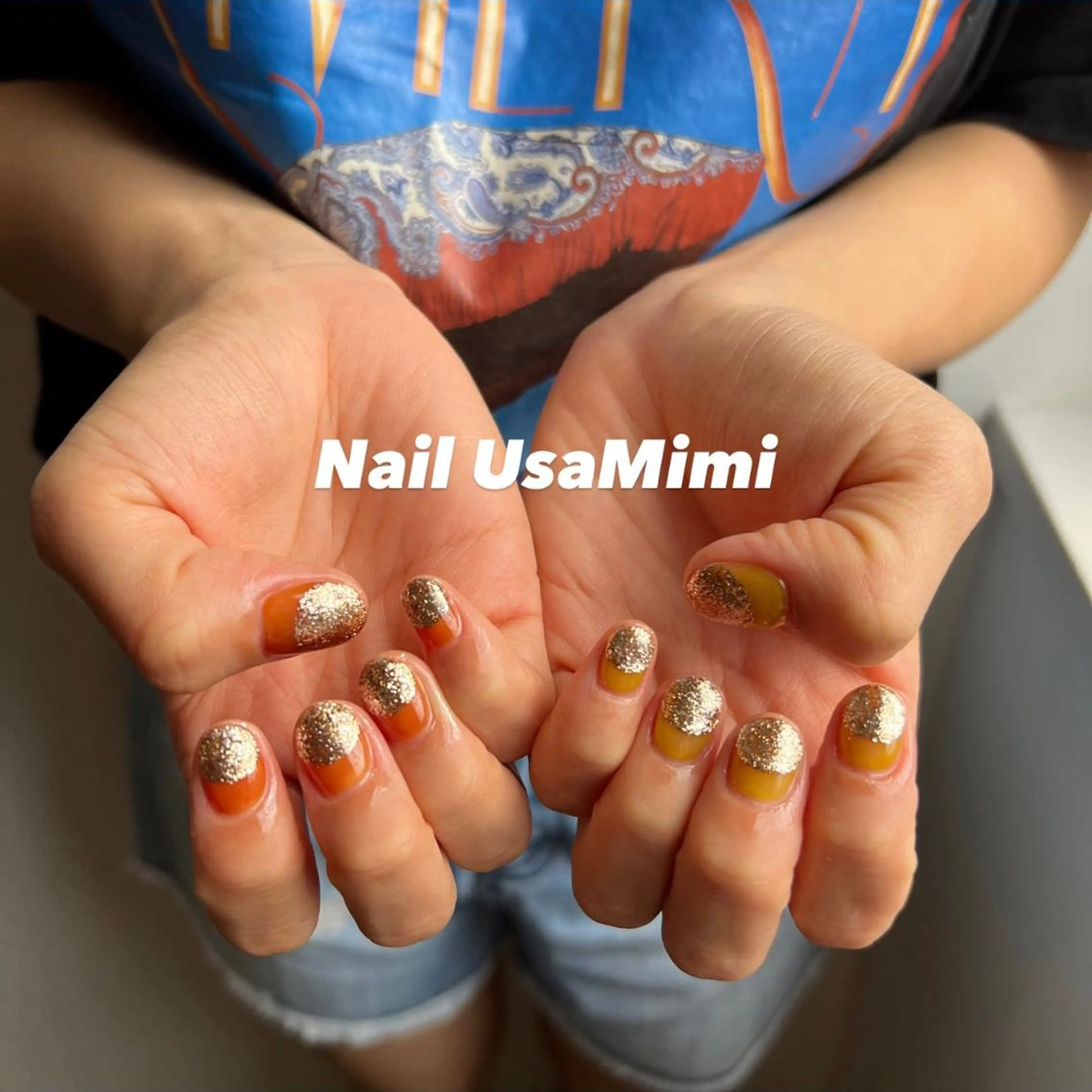 ネイル クリアネイル フットネイル ジェルネイル マグネットネイル 持ち込み 本町ネイルNail UsaMimiのネイルデザイン