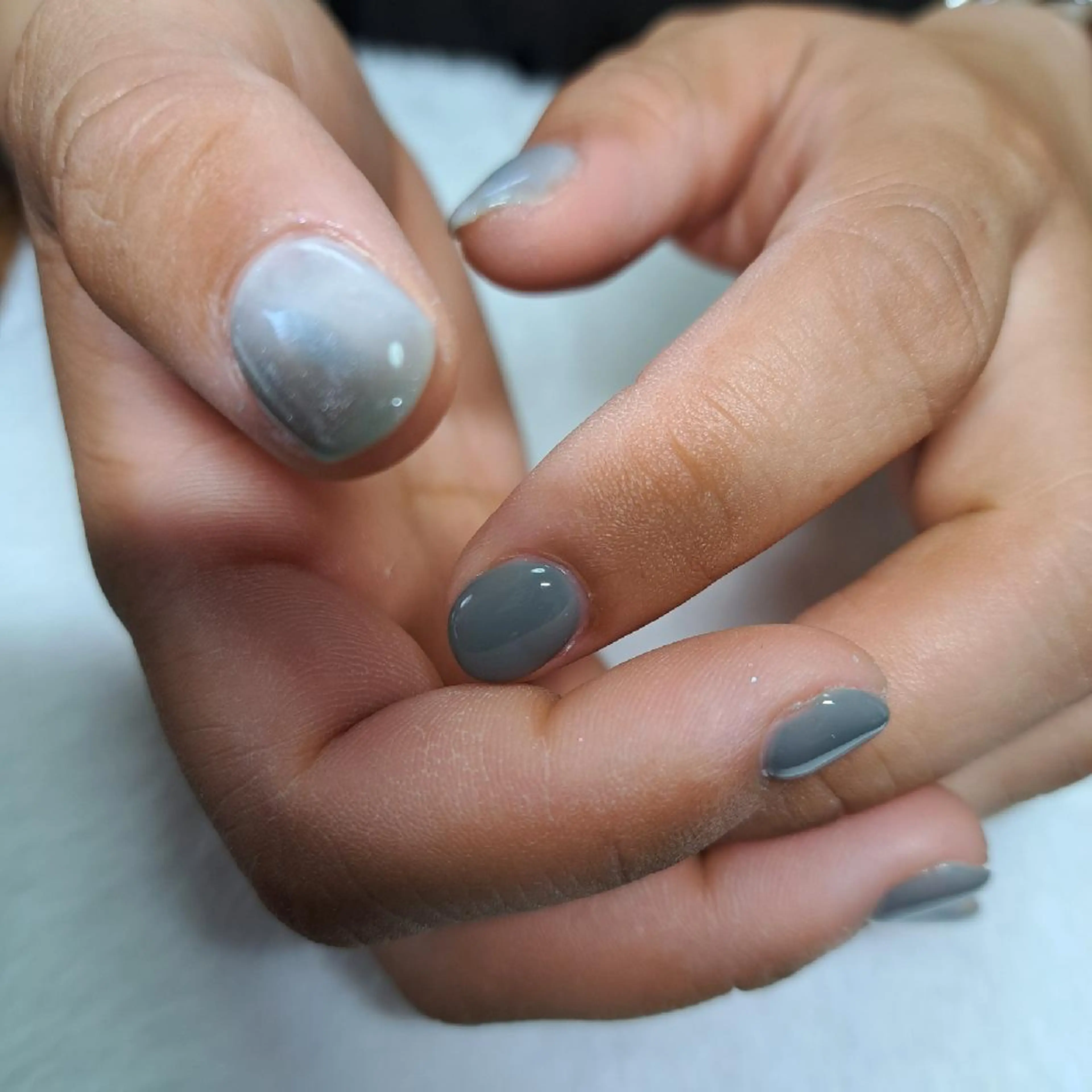 ネイル ブルー マグネットネイル HAYASHI  Nのネイルデザイン