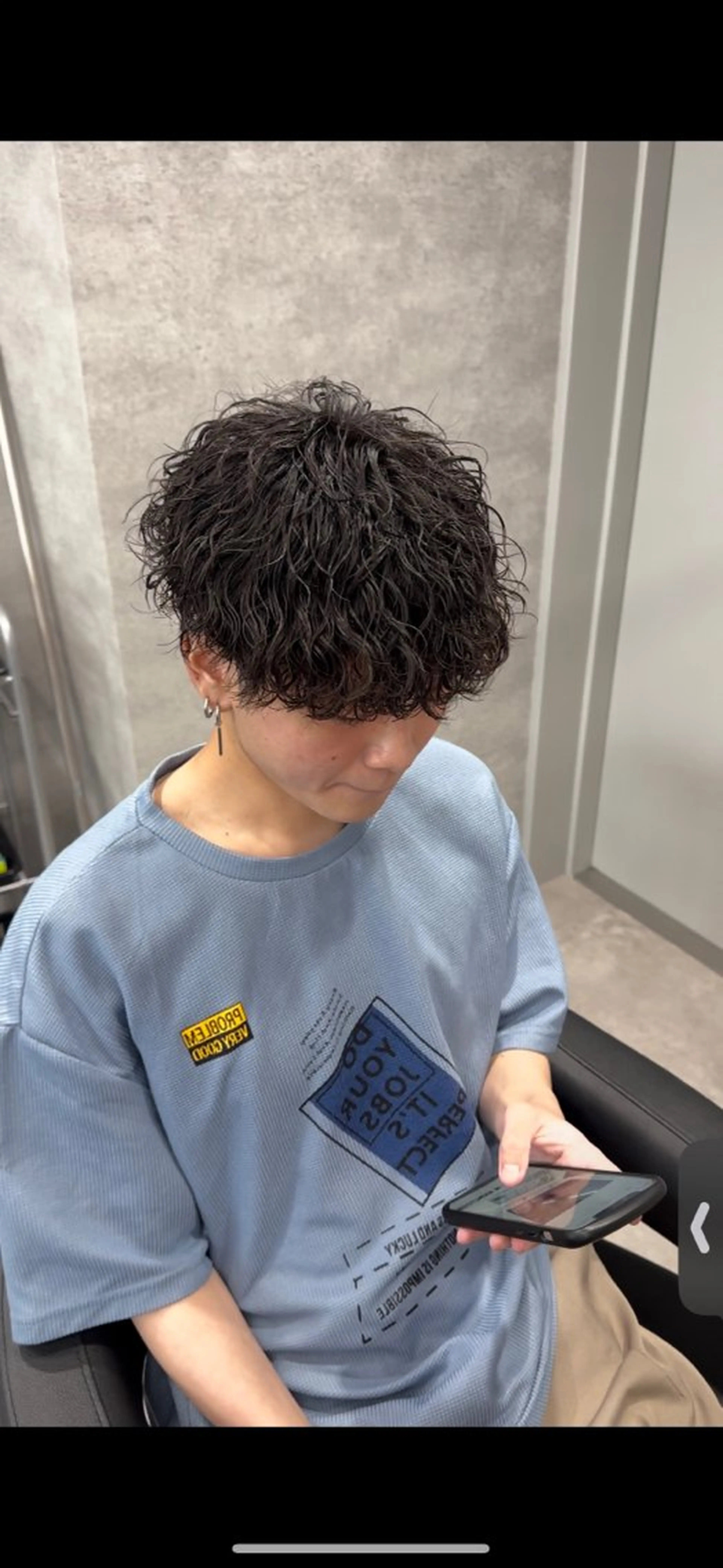 パーマ メンズ カット パーマ トリートメント ヘッドスパ ヘアセット イケメン製造機 🔥上原沙羅🔥のヘアスタイル