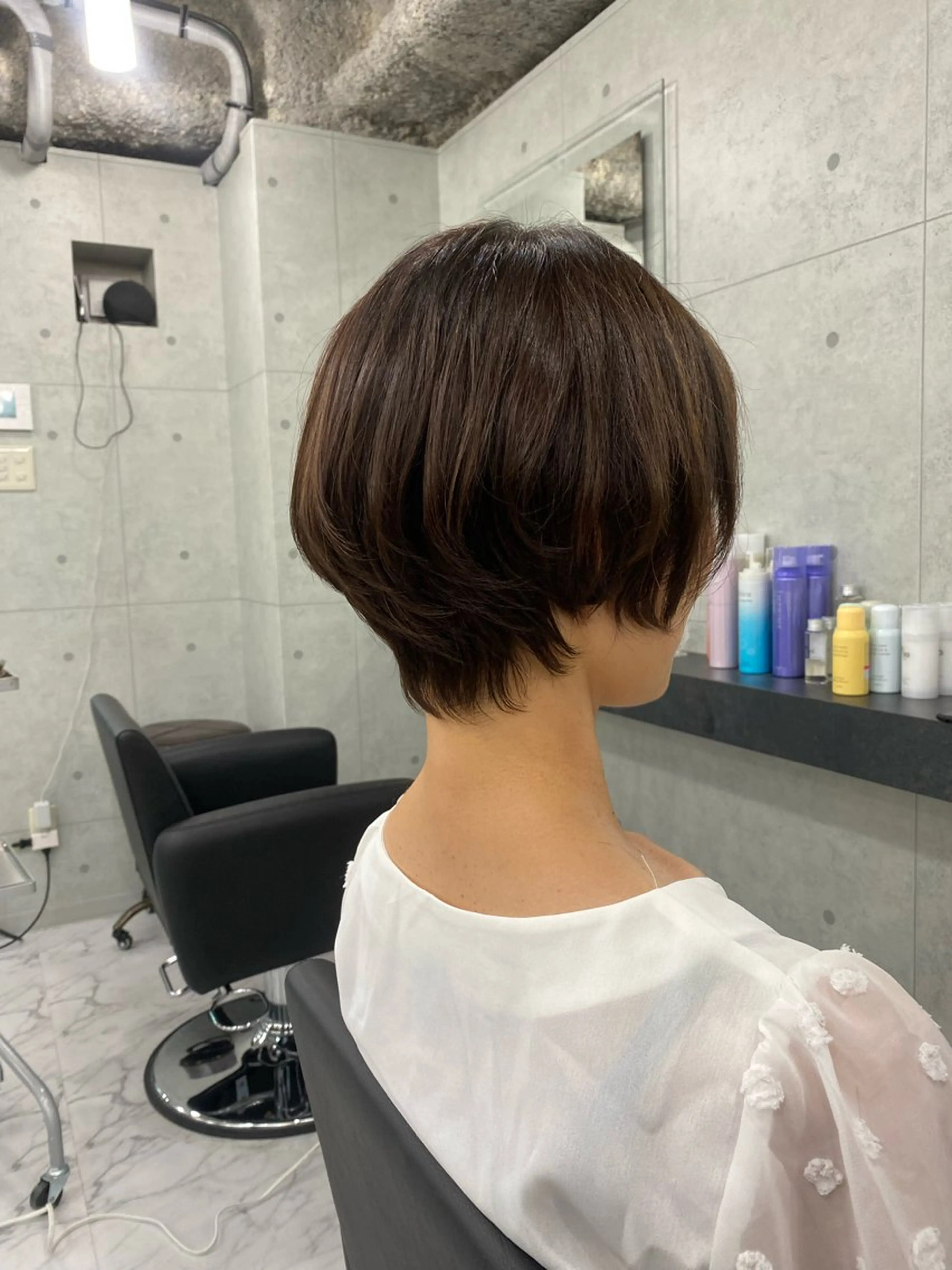 ショート ショートヘア 小顔カット Endearing 北澤那未🌟銀座のヘアスタイル