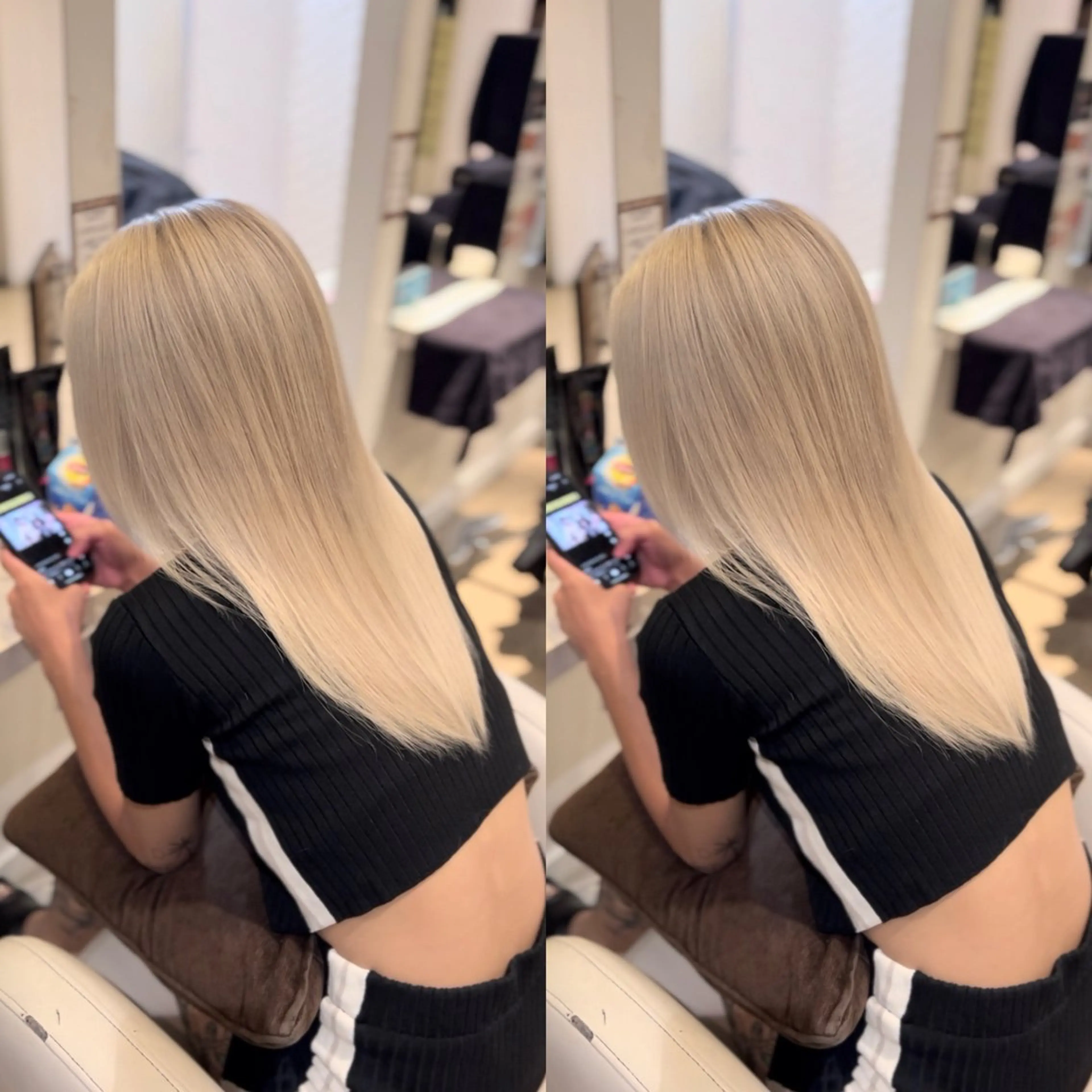 セミロング カラー カット ヘアカラー エクステ hair &eye LAWE.店長のヘアスタイル