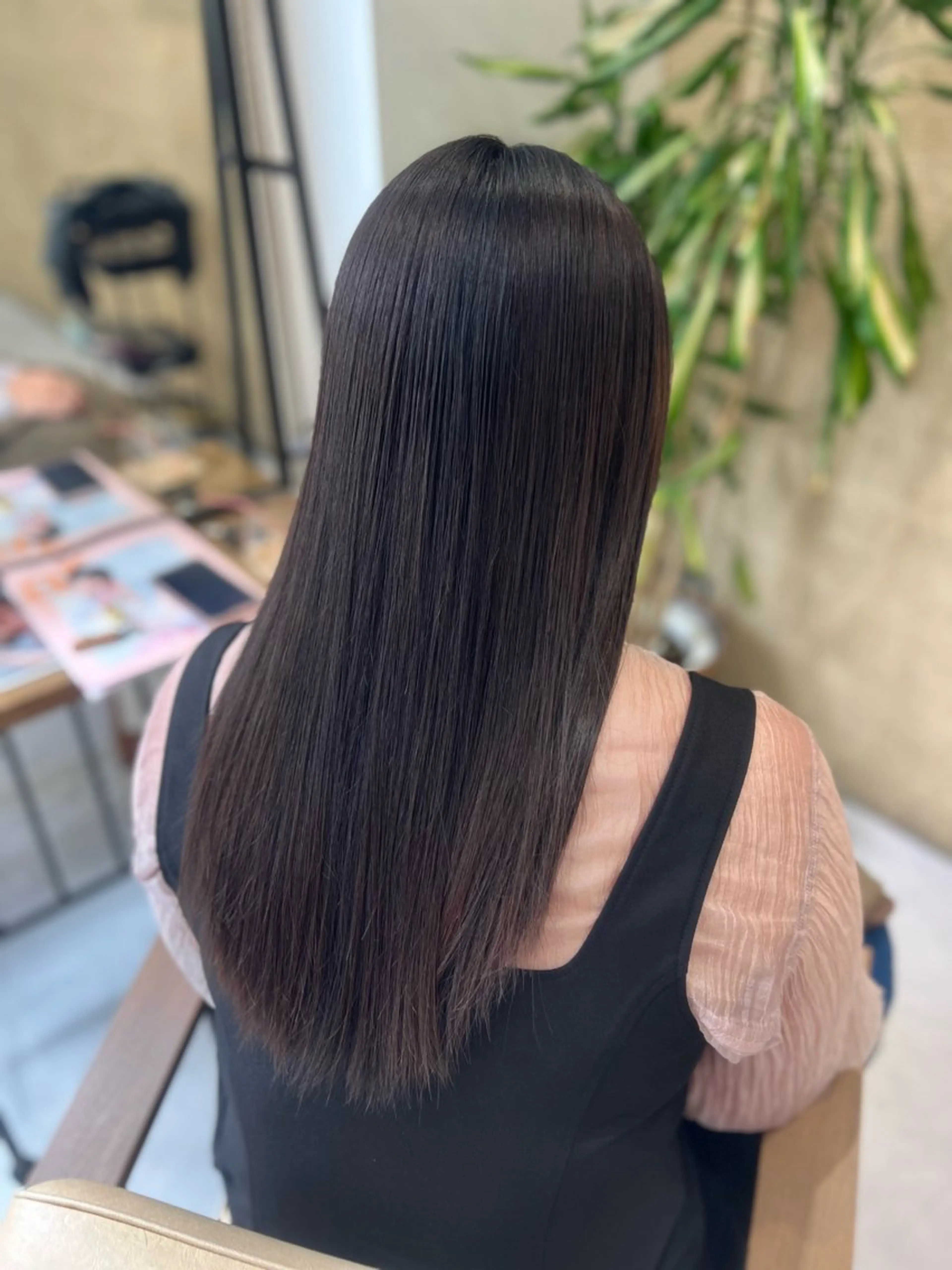 ワンカラー＋髪質改善トリートメントの写真