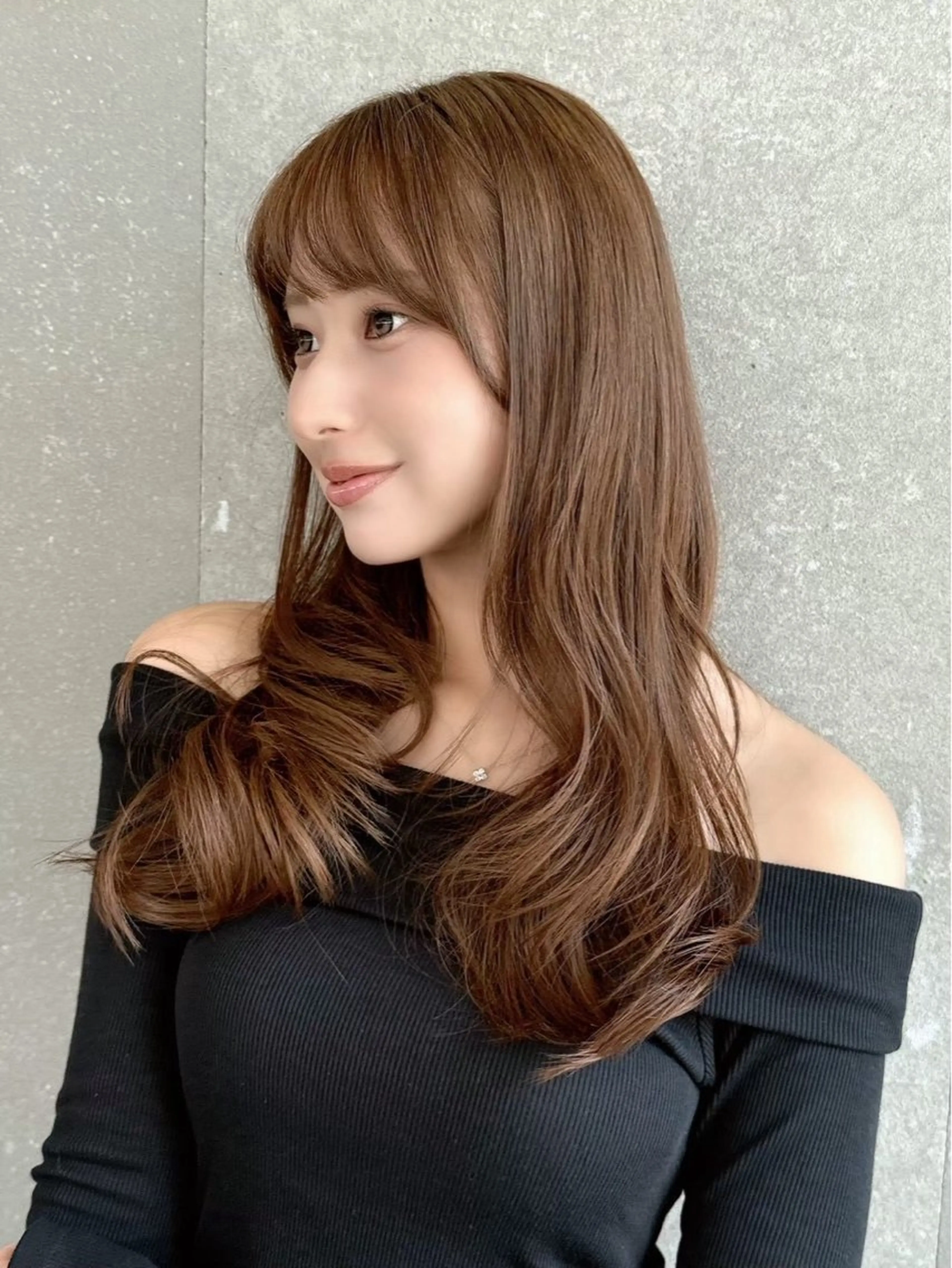 ロング カラー amane 韓国風ヘア｜艶カラーのヘアスタイル