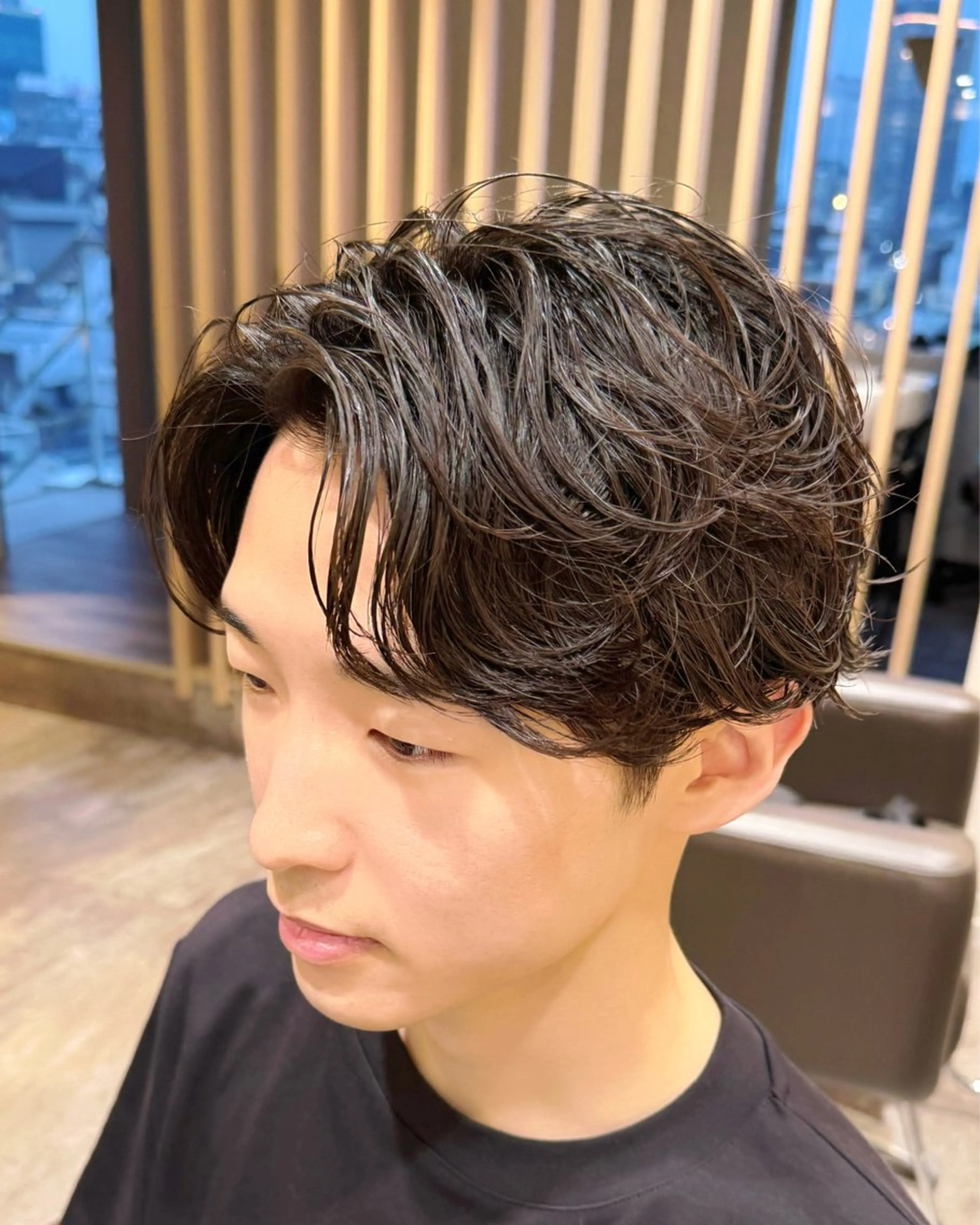 パーマ メンズ 【メンズパーマ】比嘉 啓人のヘアスタイル