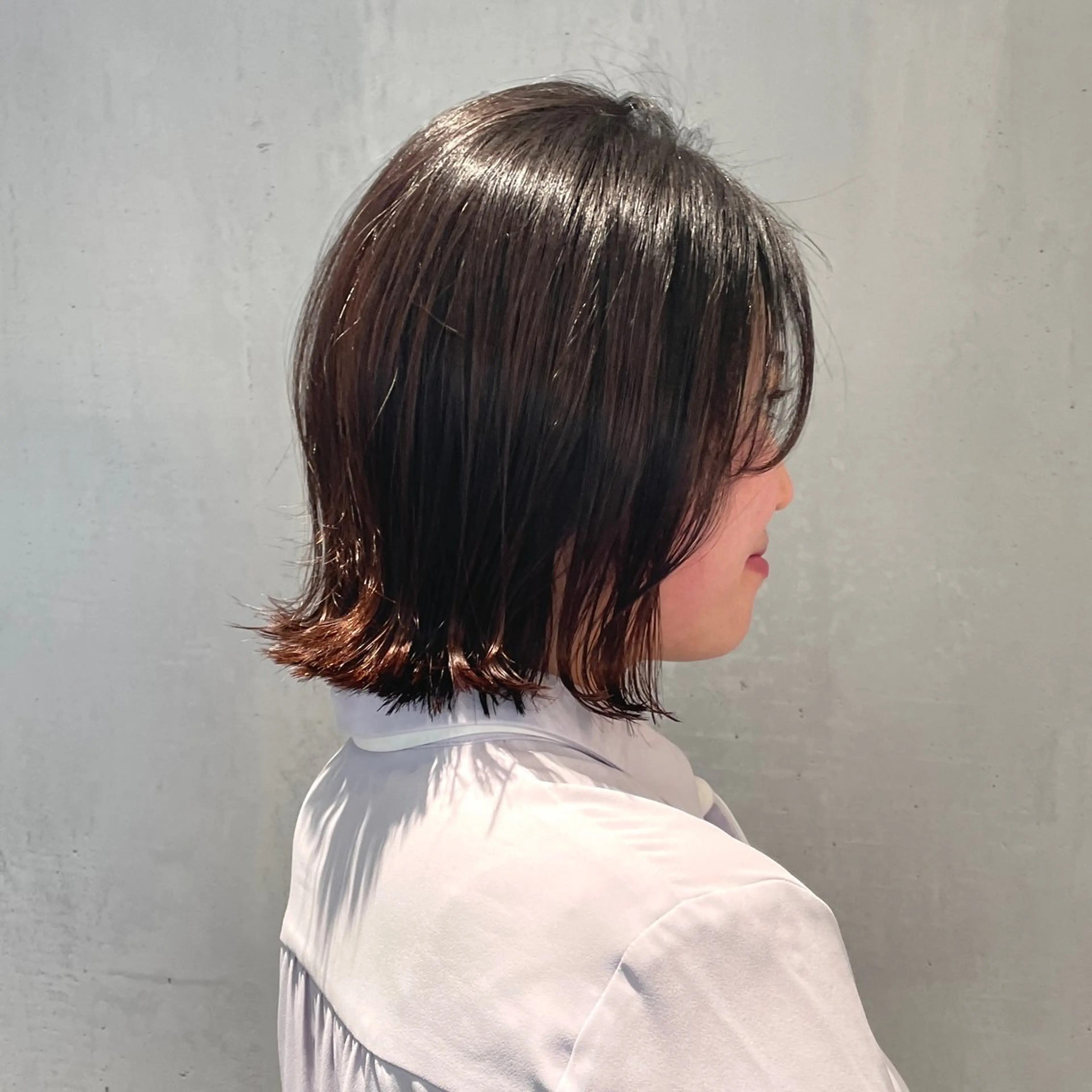 ミディアム カラー ハイライトカラー ハイライト カット ヘアカラー トリートメント ヘッドスパ matka白髪ぼかし 大人ヘア/KEIKOのヘアスタイル