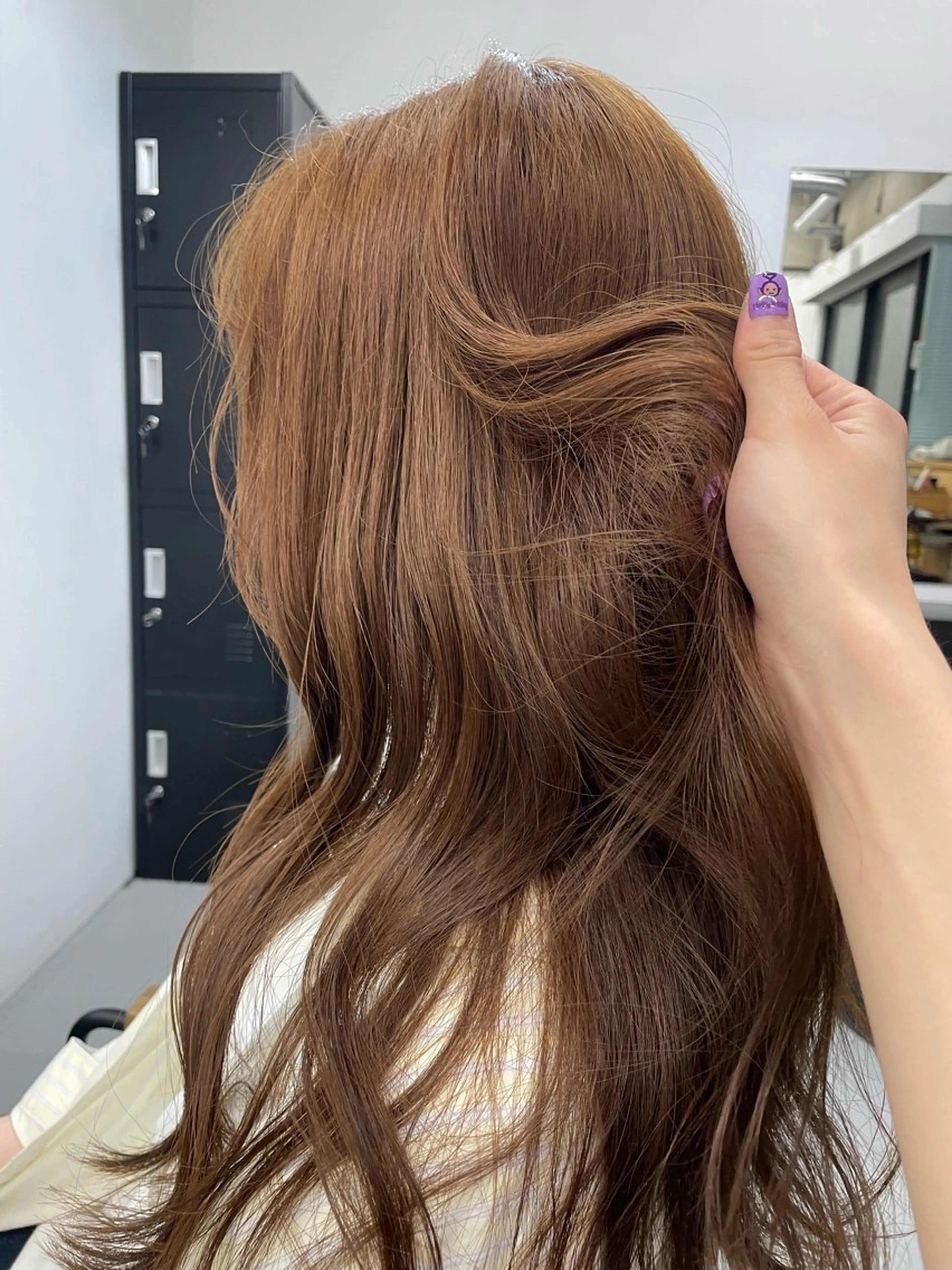 カラー ベージュカラー ブリーチ ブリーチなしカラー ヘアカラー カットモデル/ ハイトーン/ゆうあのヘアスタイル