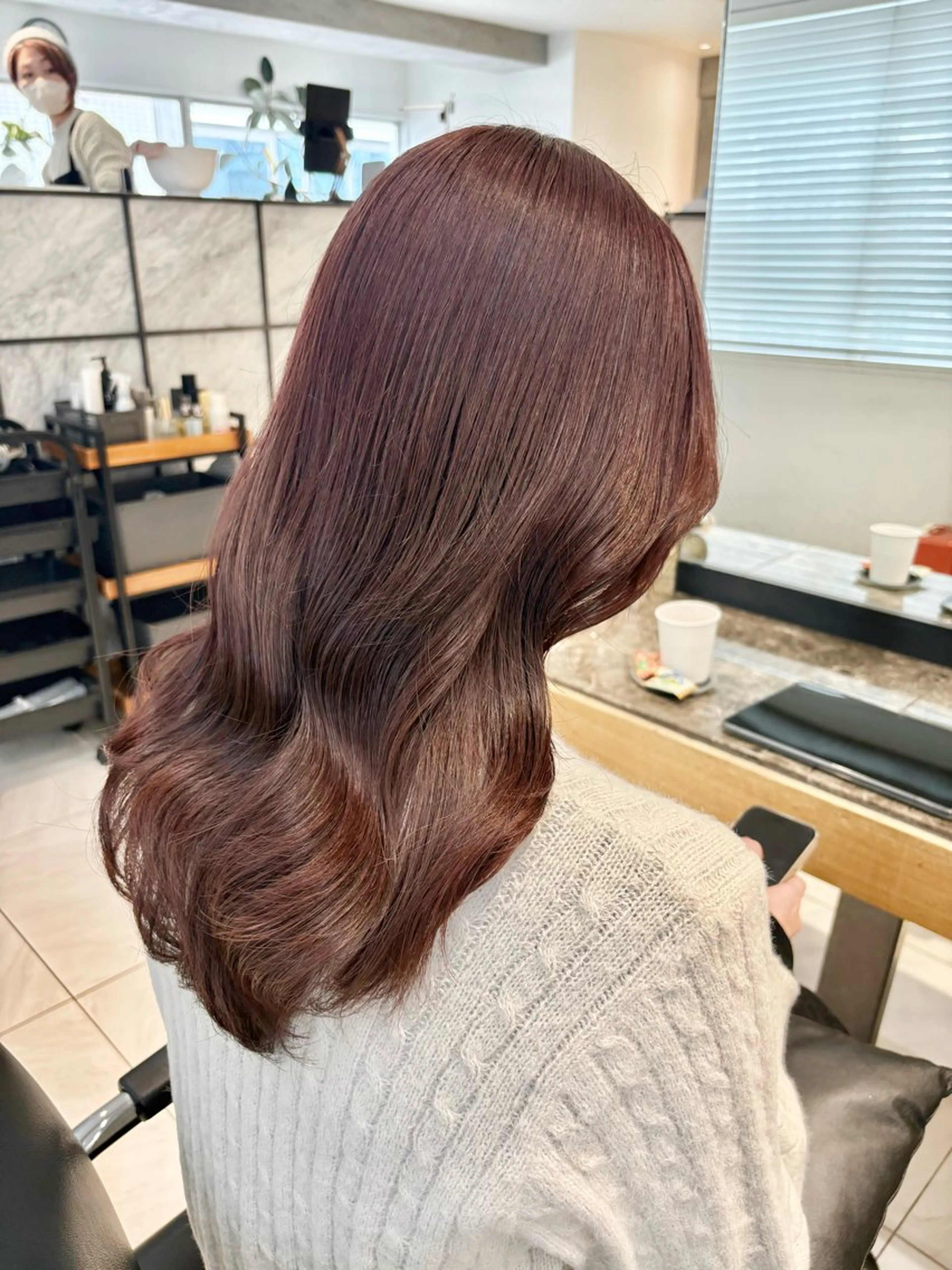 ロング カット ヘアカラー トリートメント 🎀ヘアセット透明感 /REINA🎀のヘアスタイル