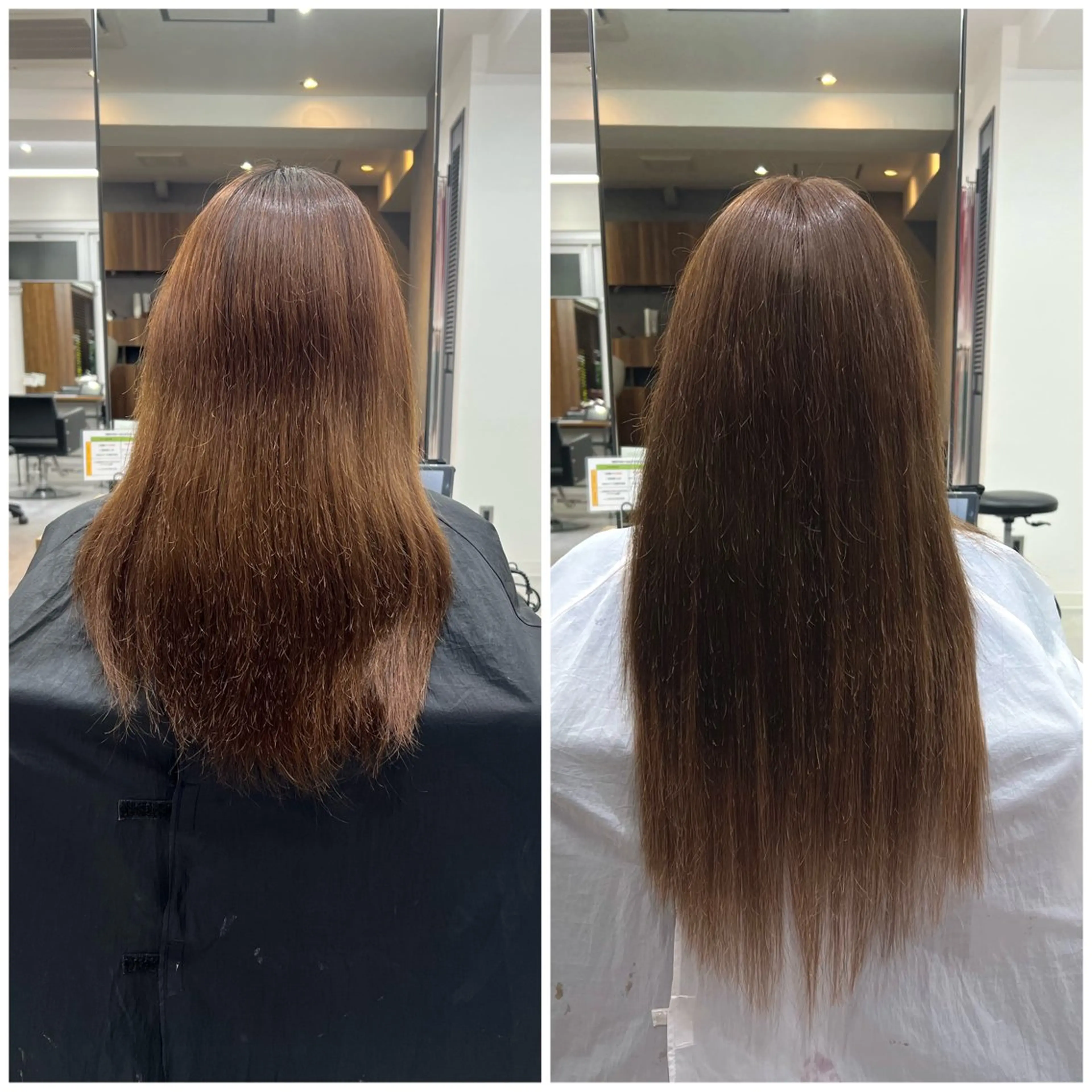 ロング カラー シールエクステ ブラウンカラー くすみブラウン エクステ ショート/ウルフ カットモデル募集のヘアスタイル