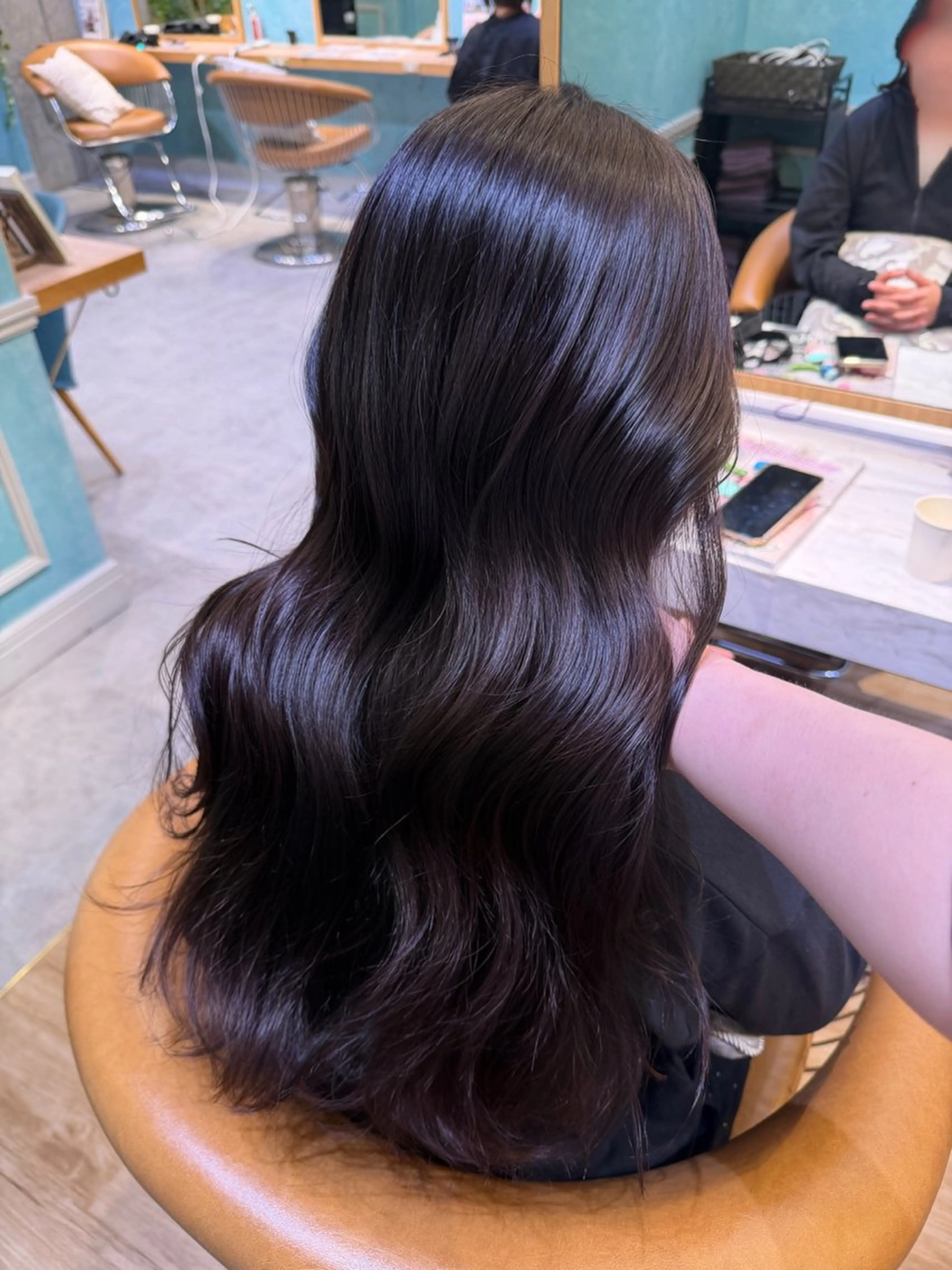 セミロング カラー 透明感カラー カット ヘアカラー トリートメント ♥️韓国レイヤー/ カラー/優希/大宮のヘアスタイル