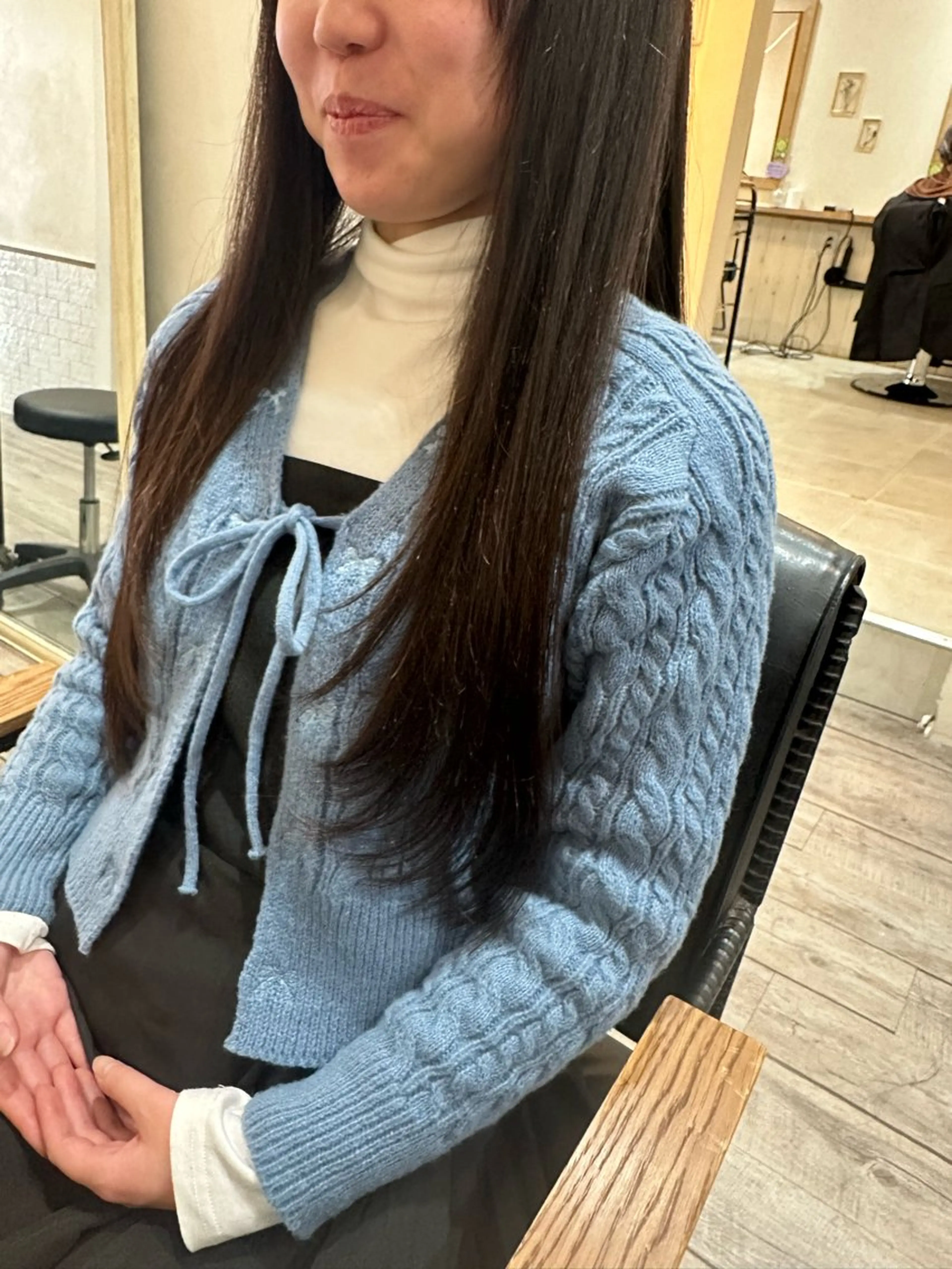 ロング ロングレイヤー レイヤーカット ロング カット 🧼ROMEO京橋店 岡﨑桃花🧼のヘアスタイル