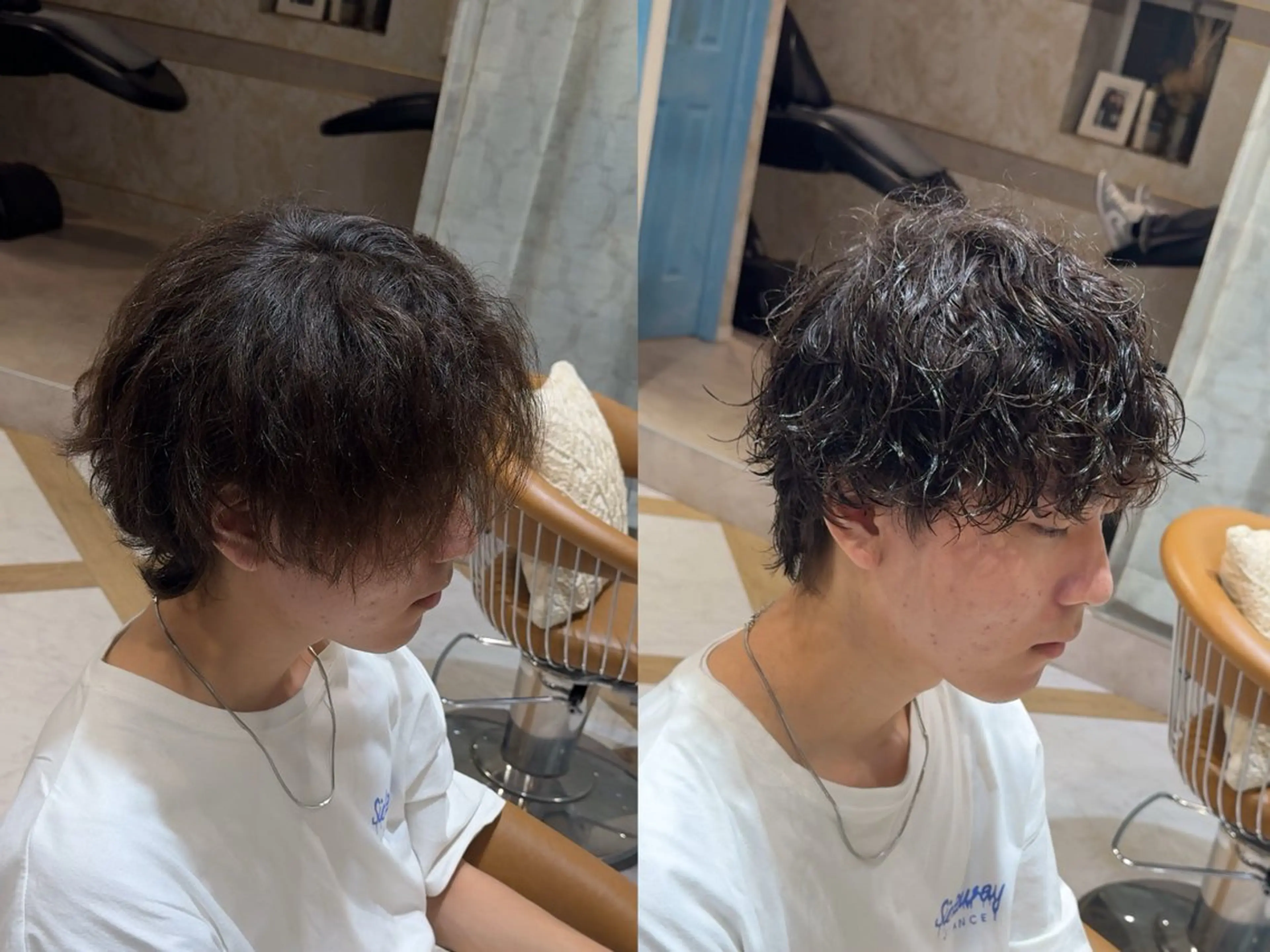 パーマ メンズ カット パーマ ハクヤ心斎橋 パーマ/縮毛矯正のヘアスタイル