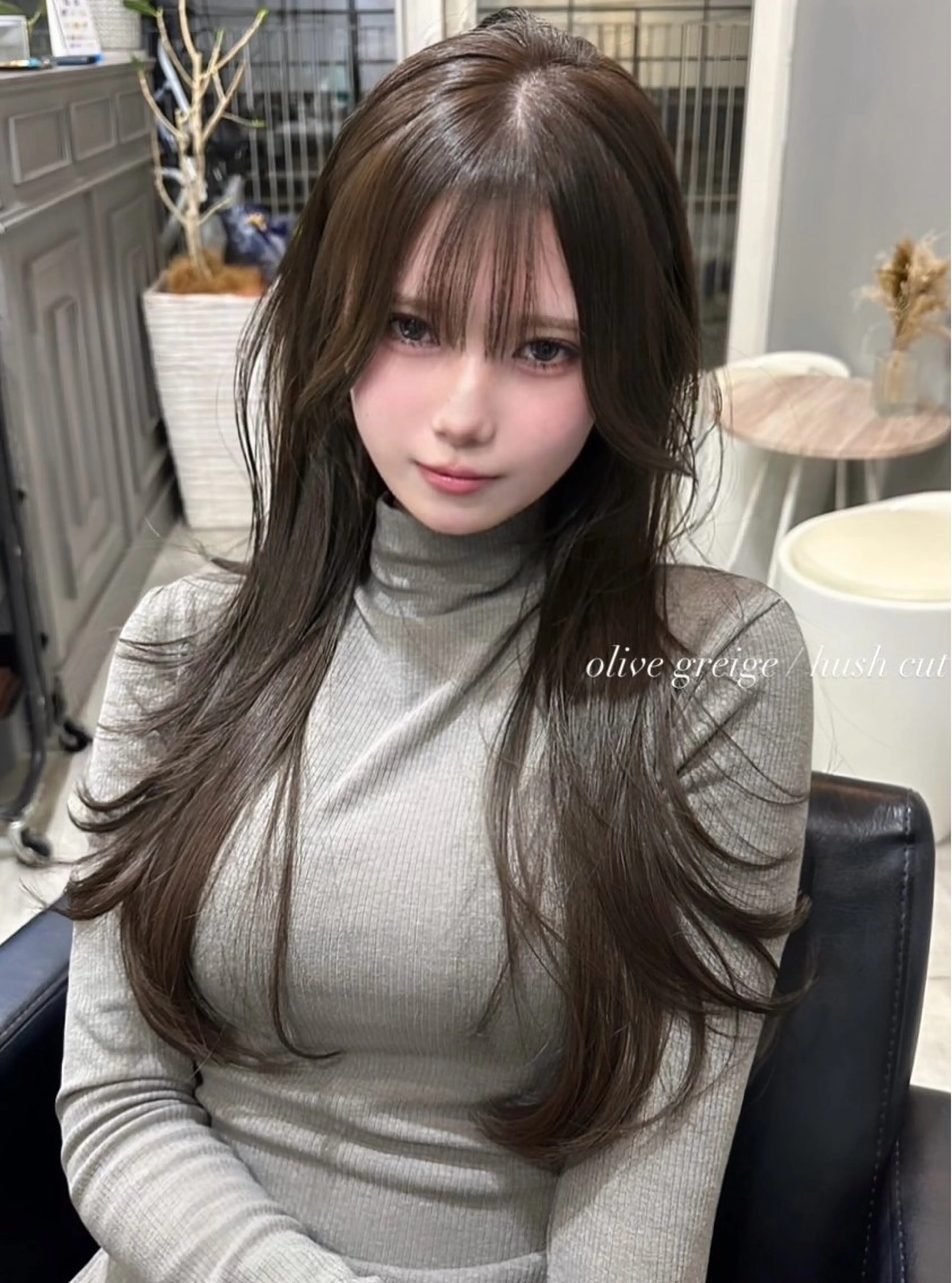 ロング カラー ヘアアレンジ カット ヘアカラー トリートメント ヘアセット 🫧🇰🇷韓国ヘア レイヤー🐺Yutaのヘアスタイル