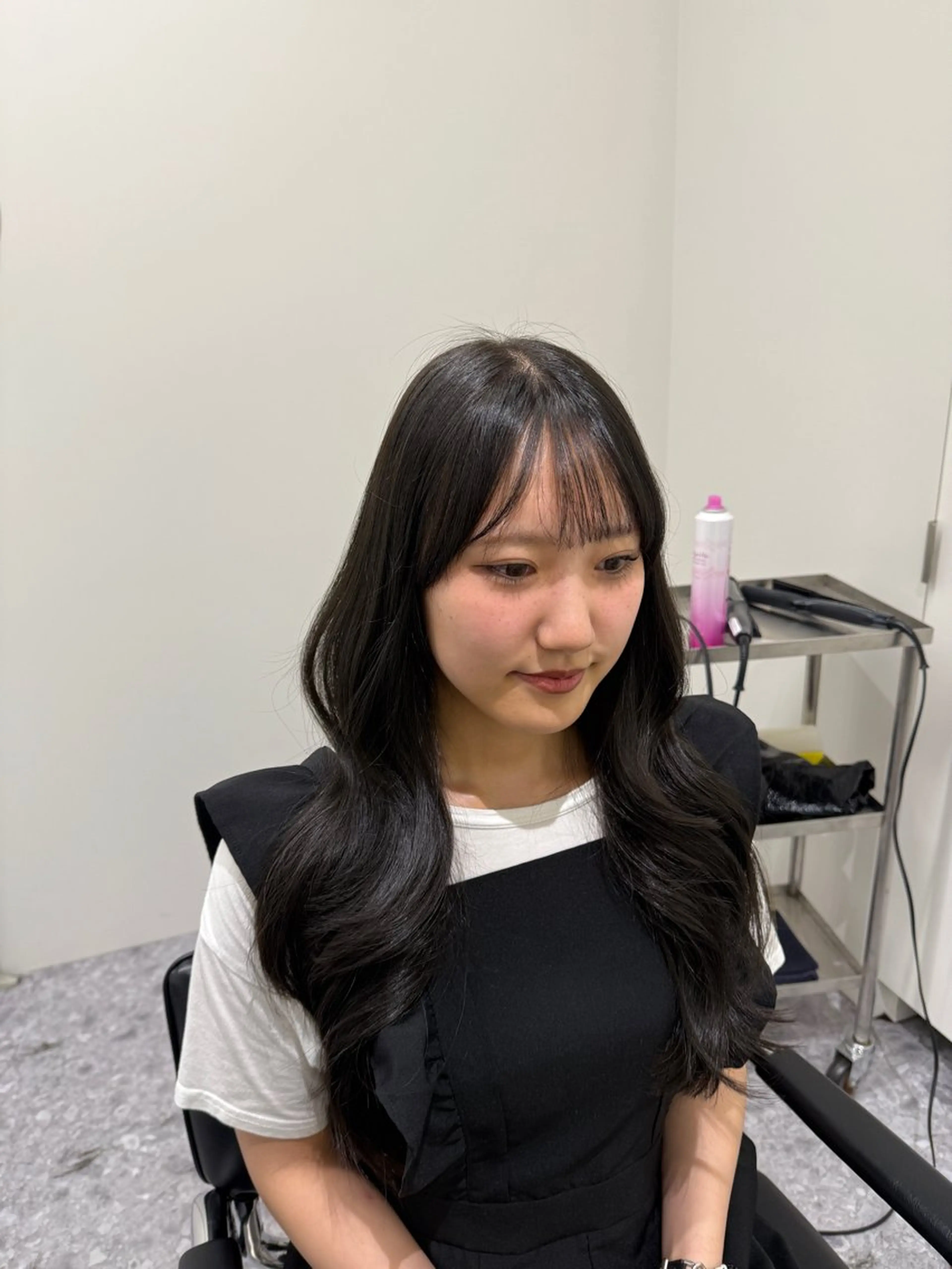 ロング レイヤーカット 髪質改善カラー/ 表参道/こはるのヘアスタイル