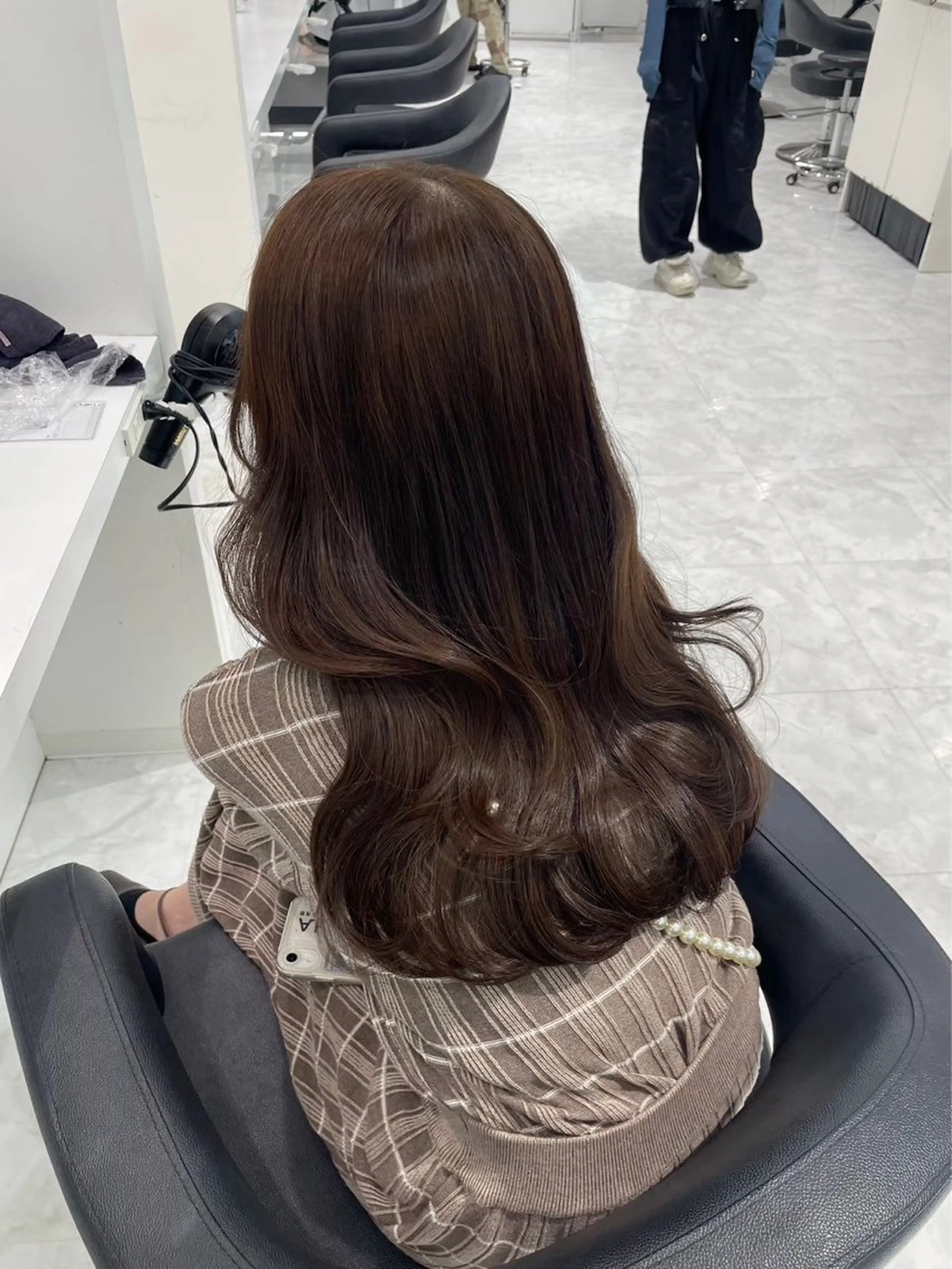 カラー 🤍ブリーチなし ブラウンhimi🤍のヘアスタイル