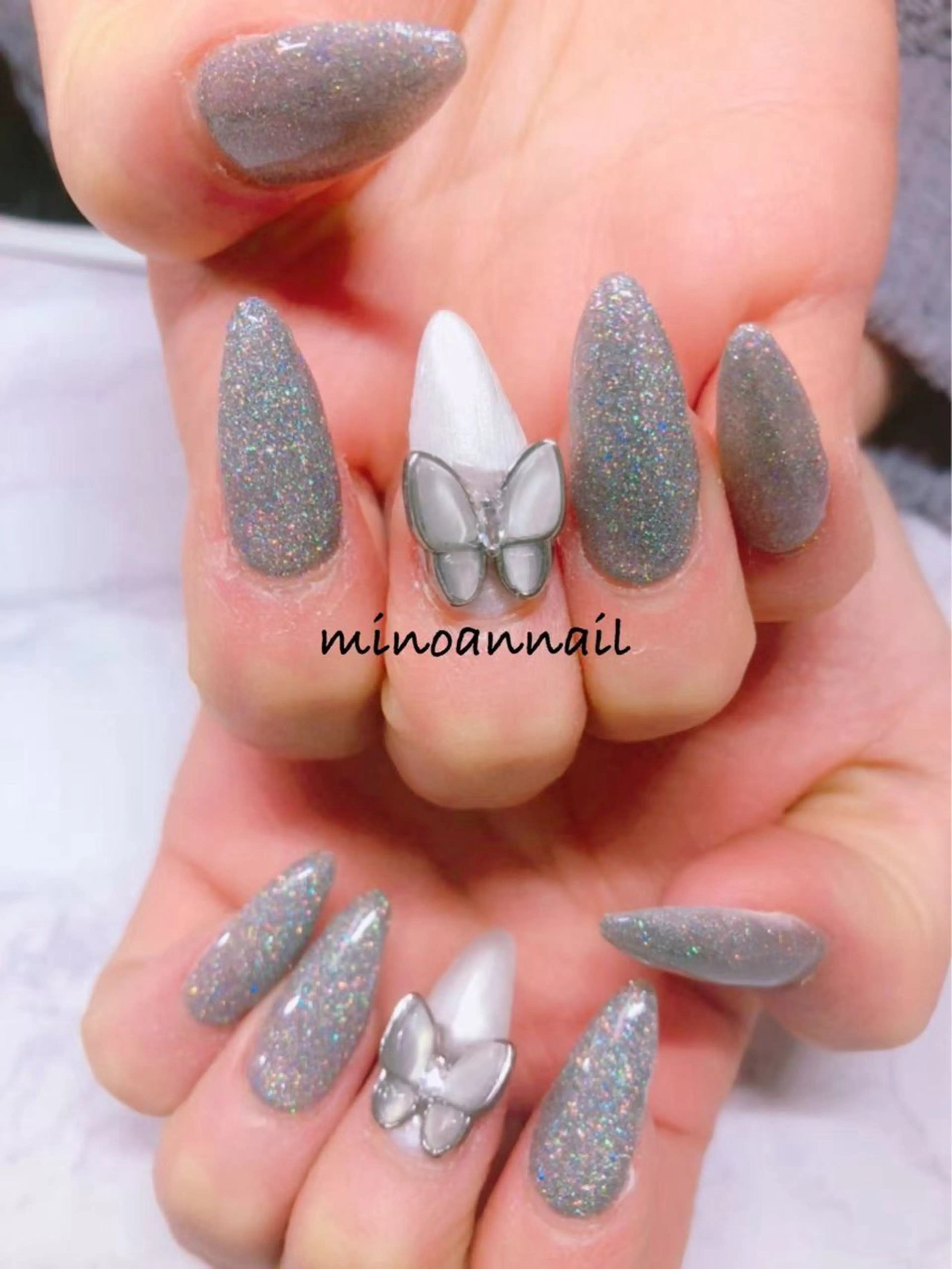 ミニモ限定クーポン★アクリルスカルプ長さ出し10本+定額コース色変更OKの写真