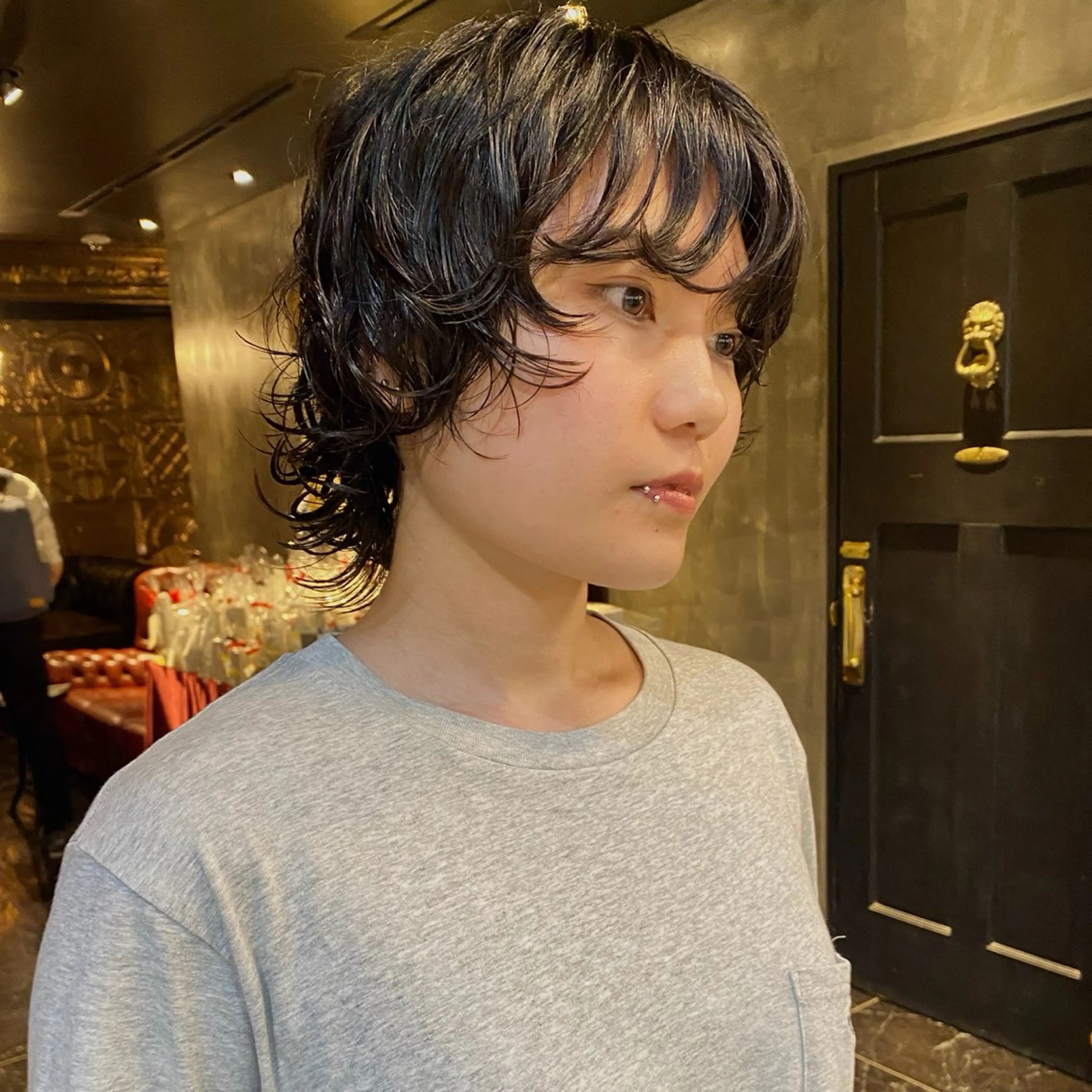 ショート パーマ ショートヘア ウルフカット カット パーマ トリートメント メンズヘア/パーマ/ SHOUTOのヘアスタイル