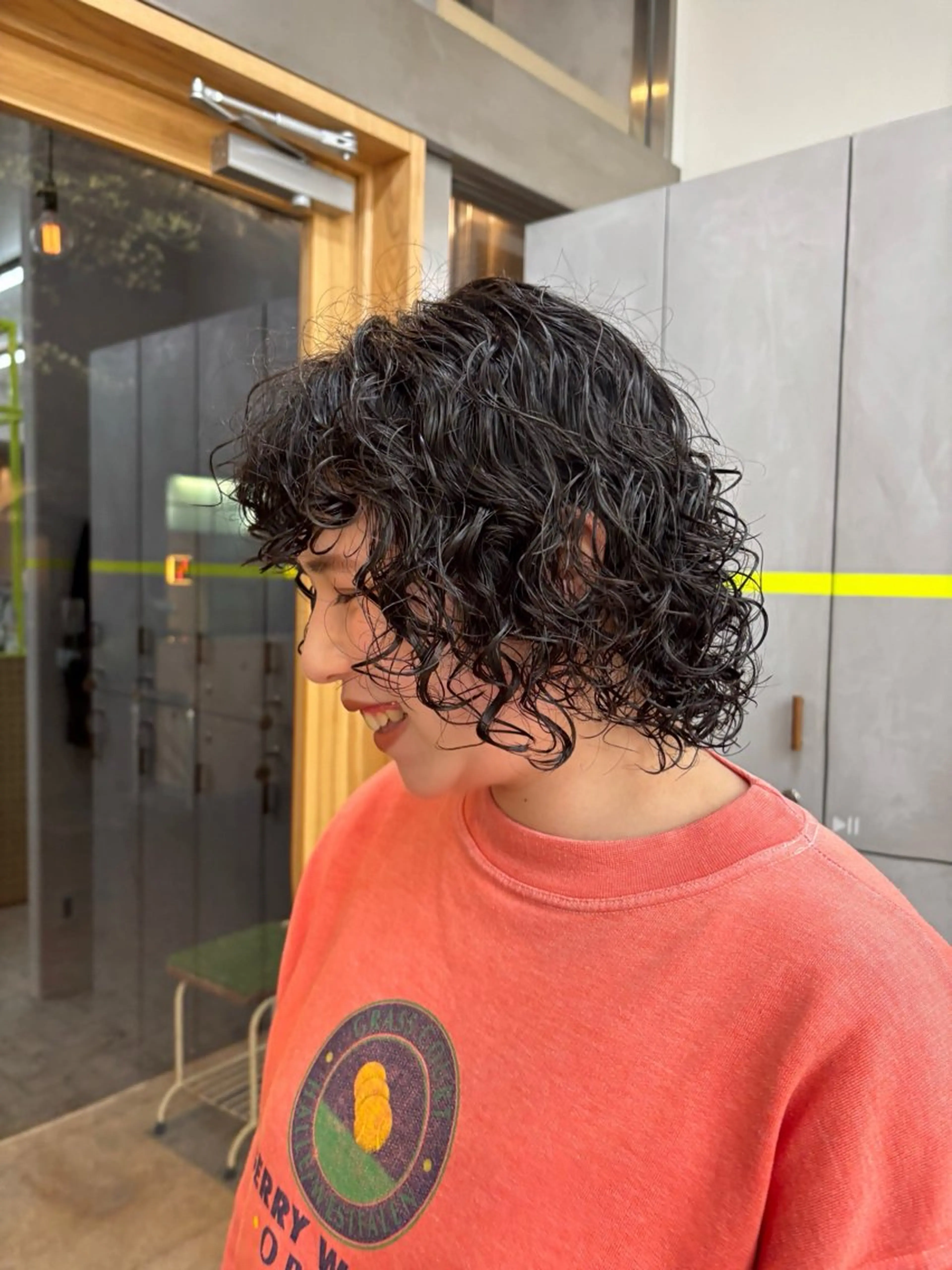 ショート パーマ 原田 穂真のヘアスタイル