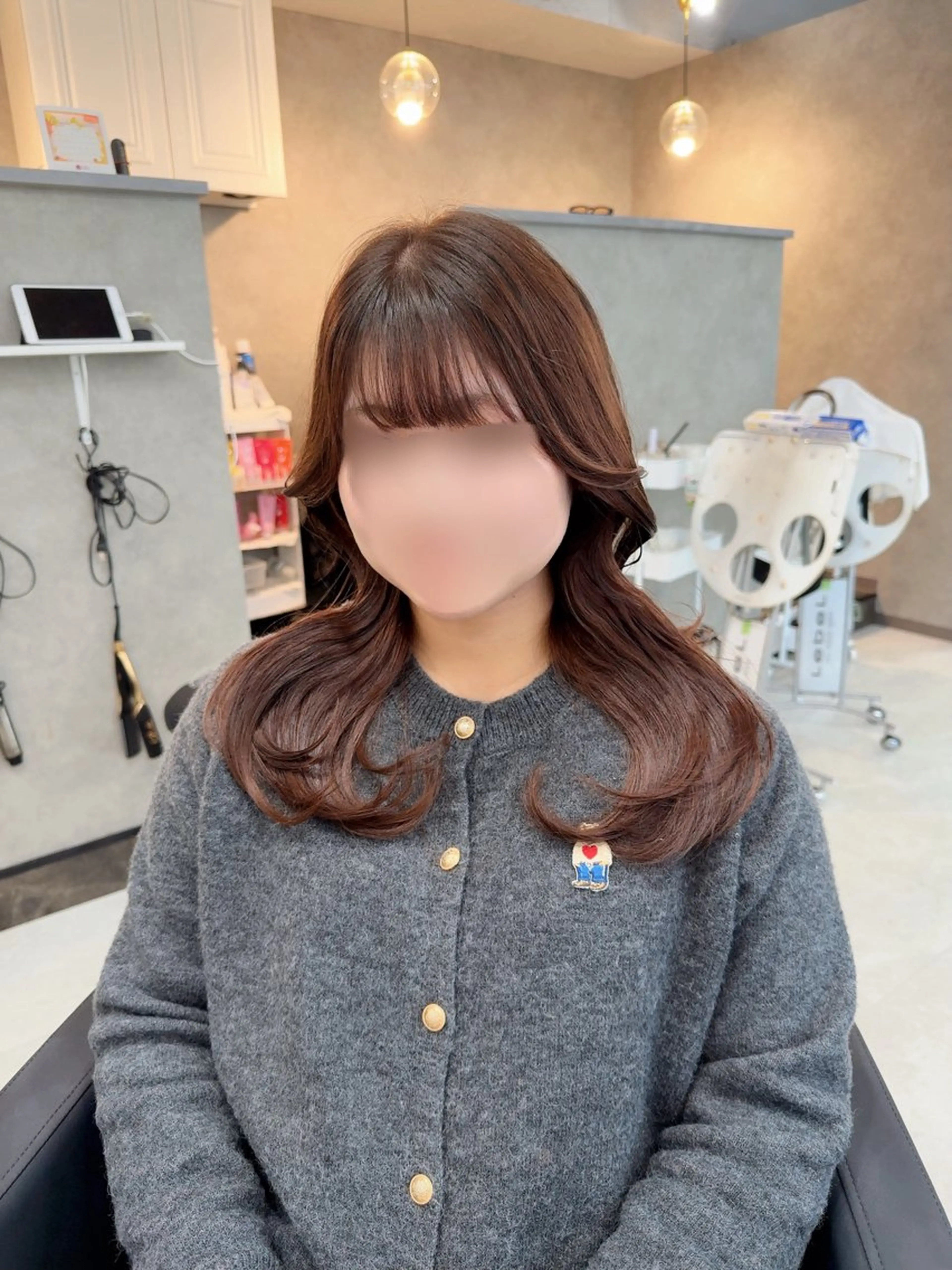 セミロング MAHO/透明感カラ ー/髪質改善🍒のヘアスタイル