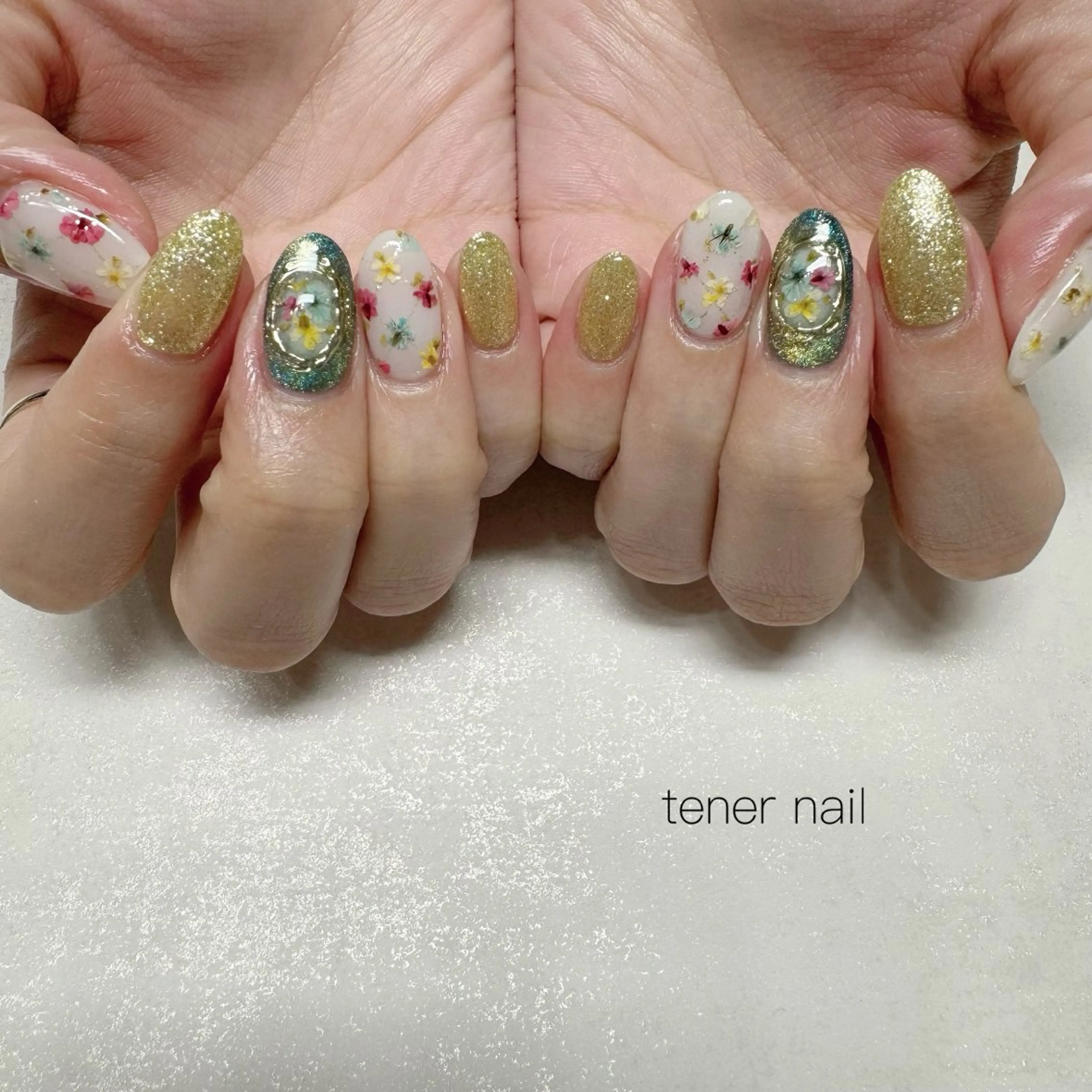 ネイル フラワーネイル マグネットネイル ハンドネイル テネルネイル tener nailのネイルデザイン