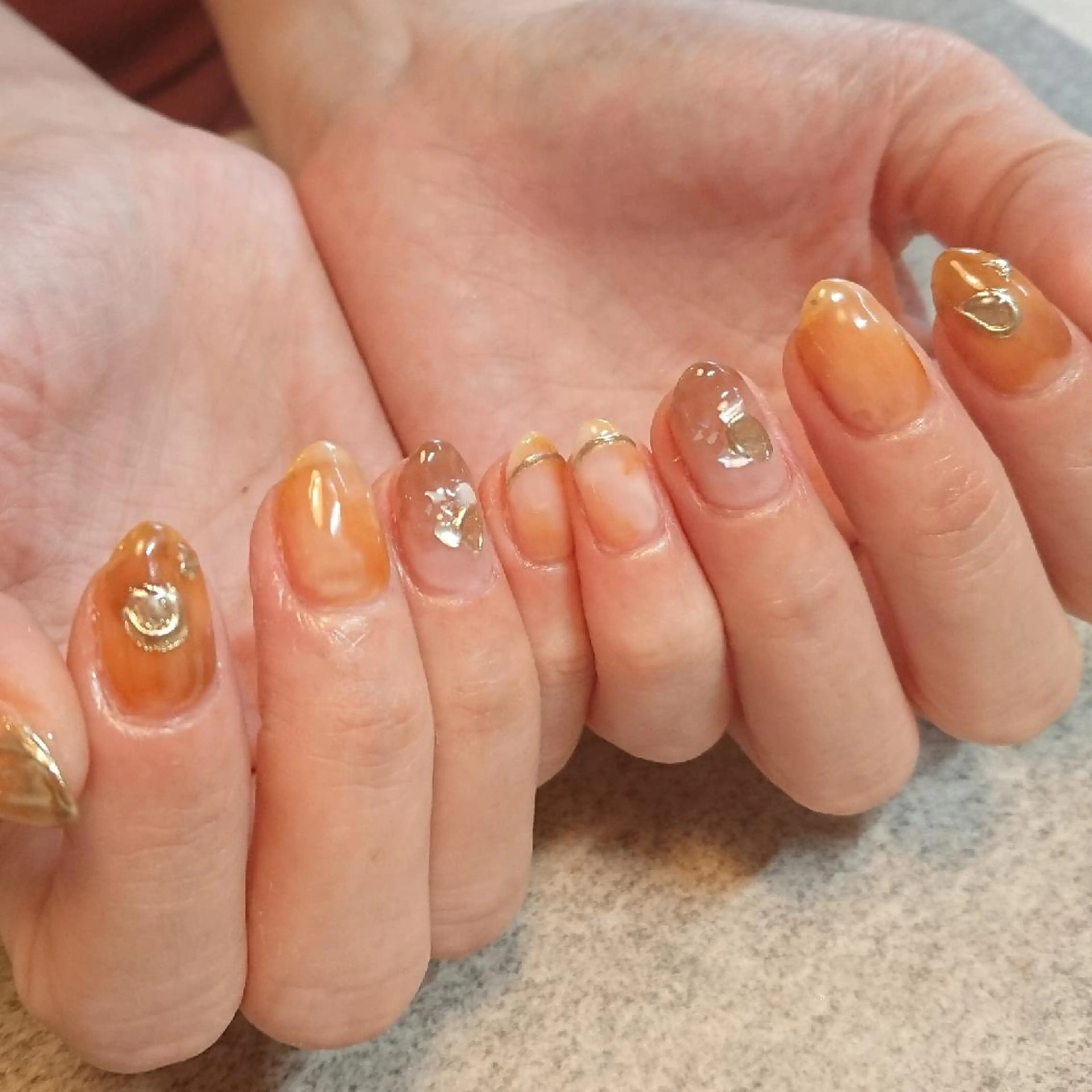 ネイル ニュアンスネイル ジェヌインネイル 河内のネイルデザイン