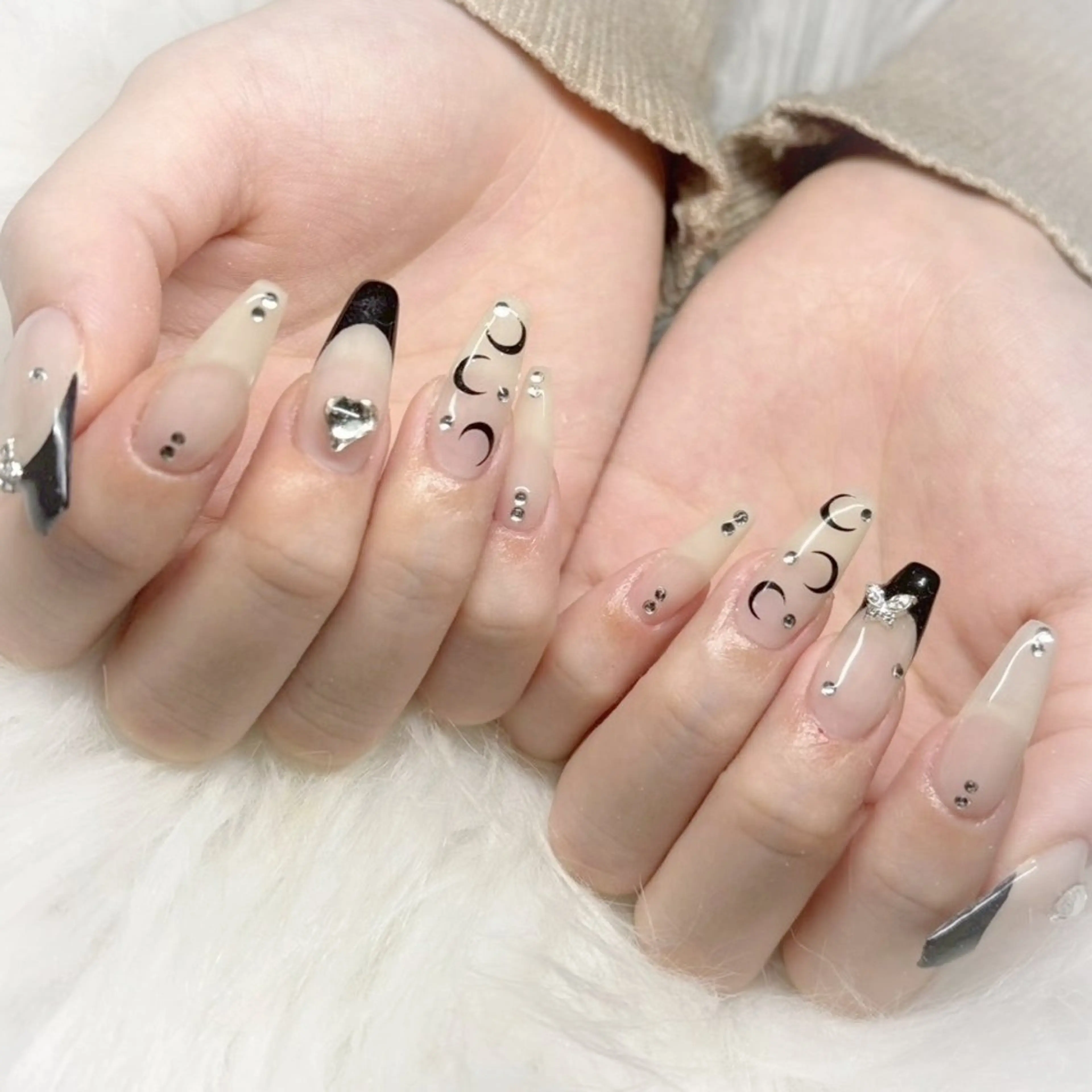 ネイル 長さ出し Merry bell ☆kanonのネイルデザイン
