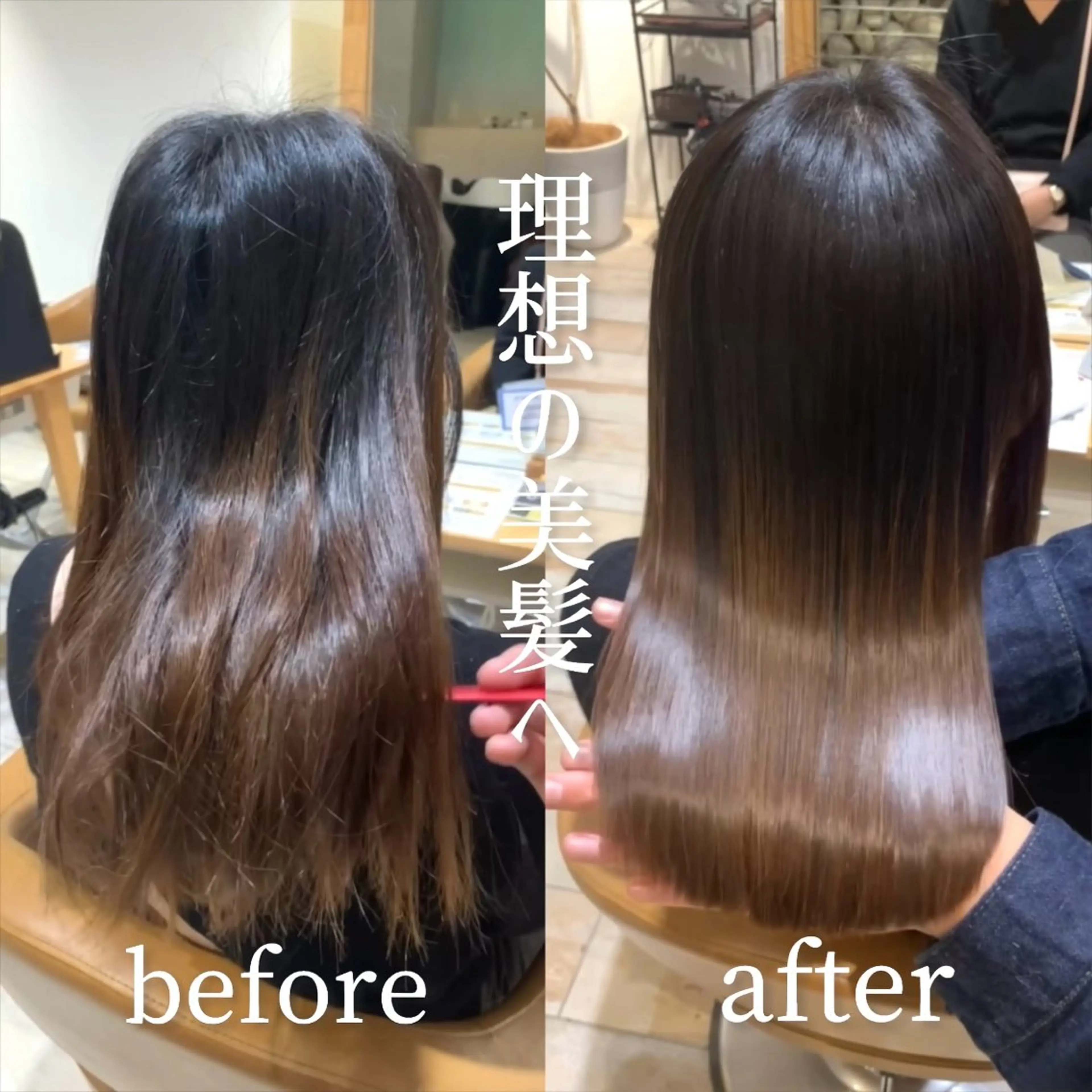 セミロング 縮毛矯正 トリートメント 【髪質改善/透明感】 上野 聖斗のヘアスタイル