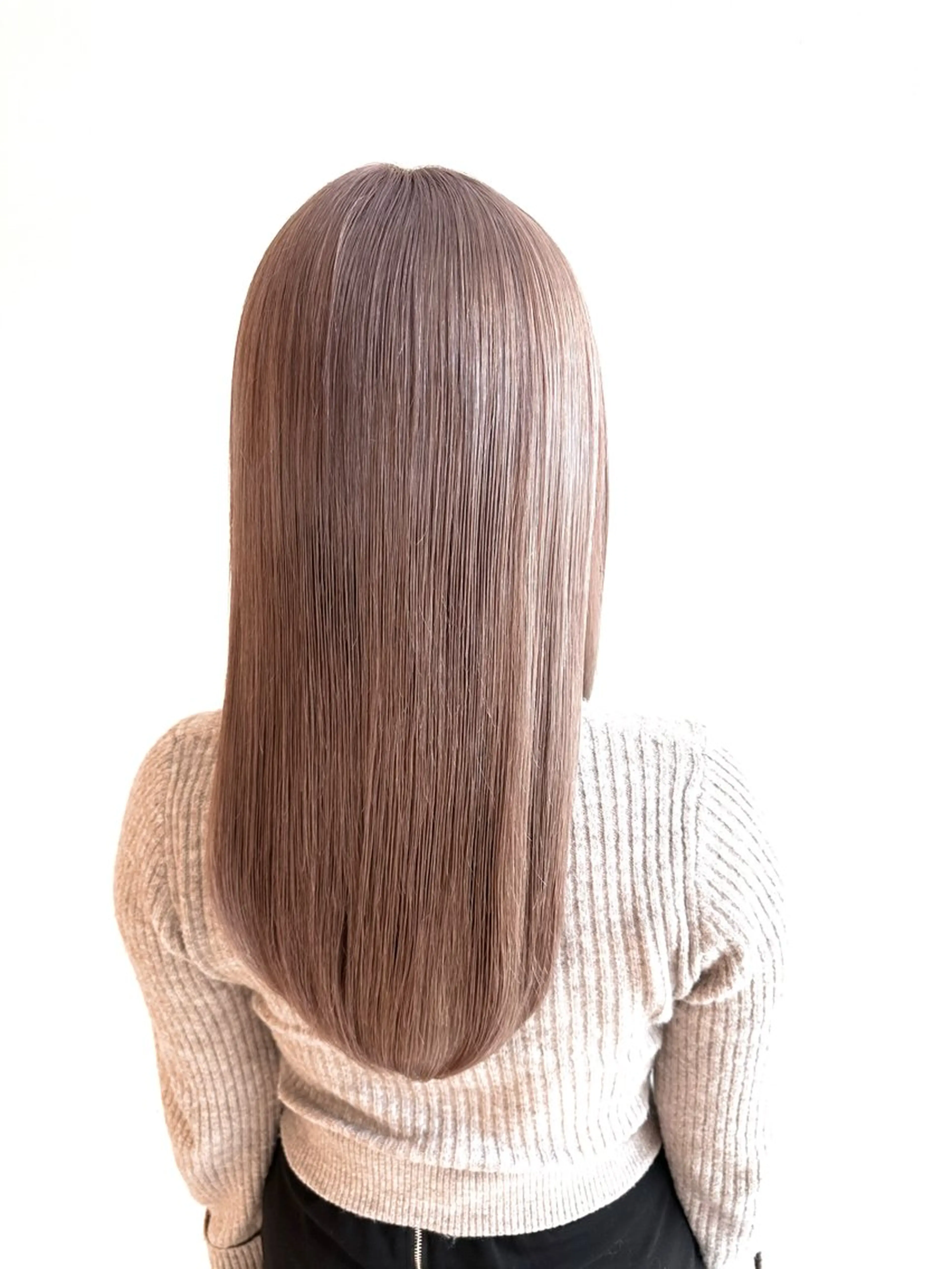 セミロング カラー 髪質改善 トリートメント カット ヘアカラー トリートメント 🌈ハイトーン髪質改 善🌈polon🌟のヘアスタイル