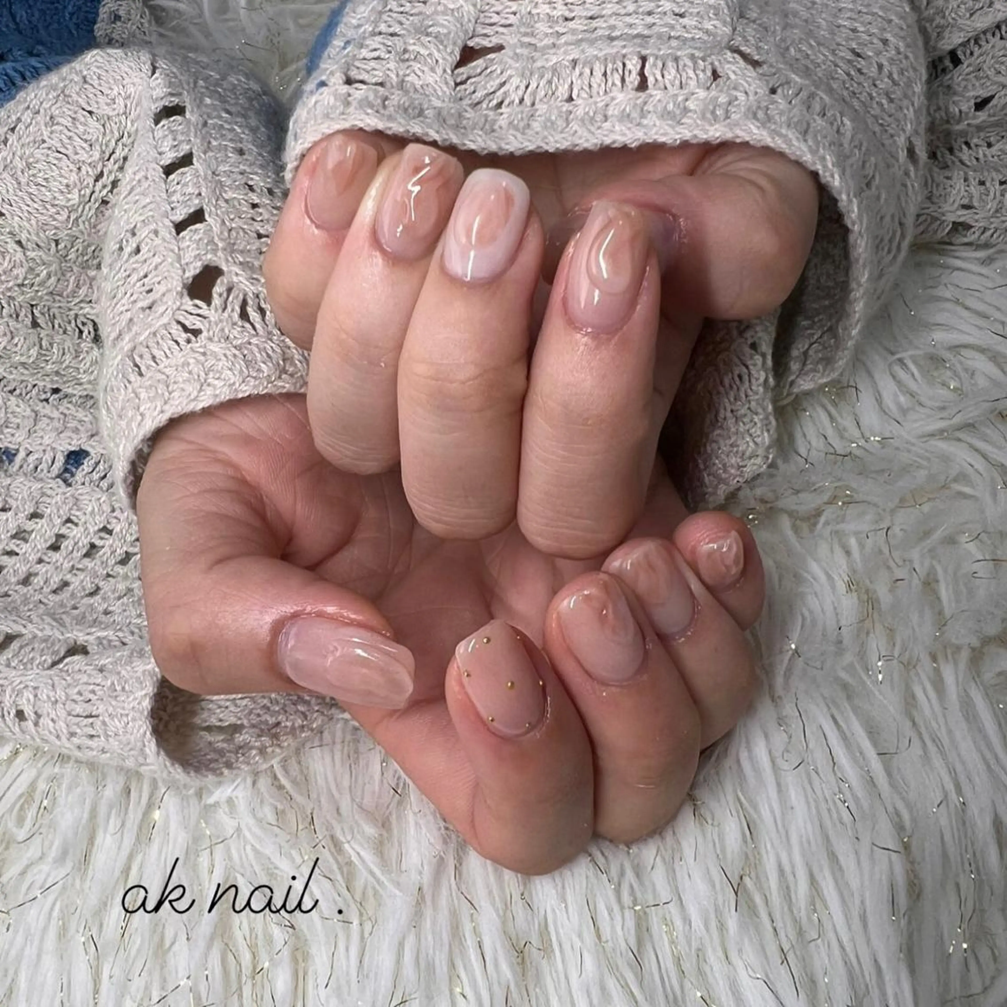 ショート ネイル ハンドネイル ak nail .のネイルデザイン