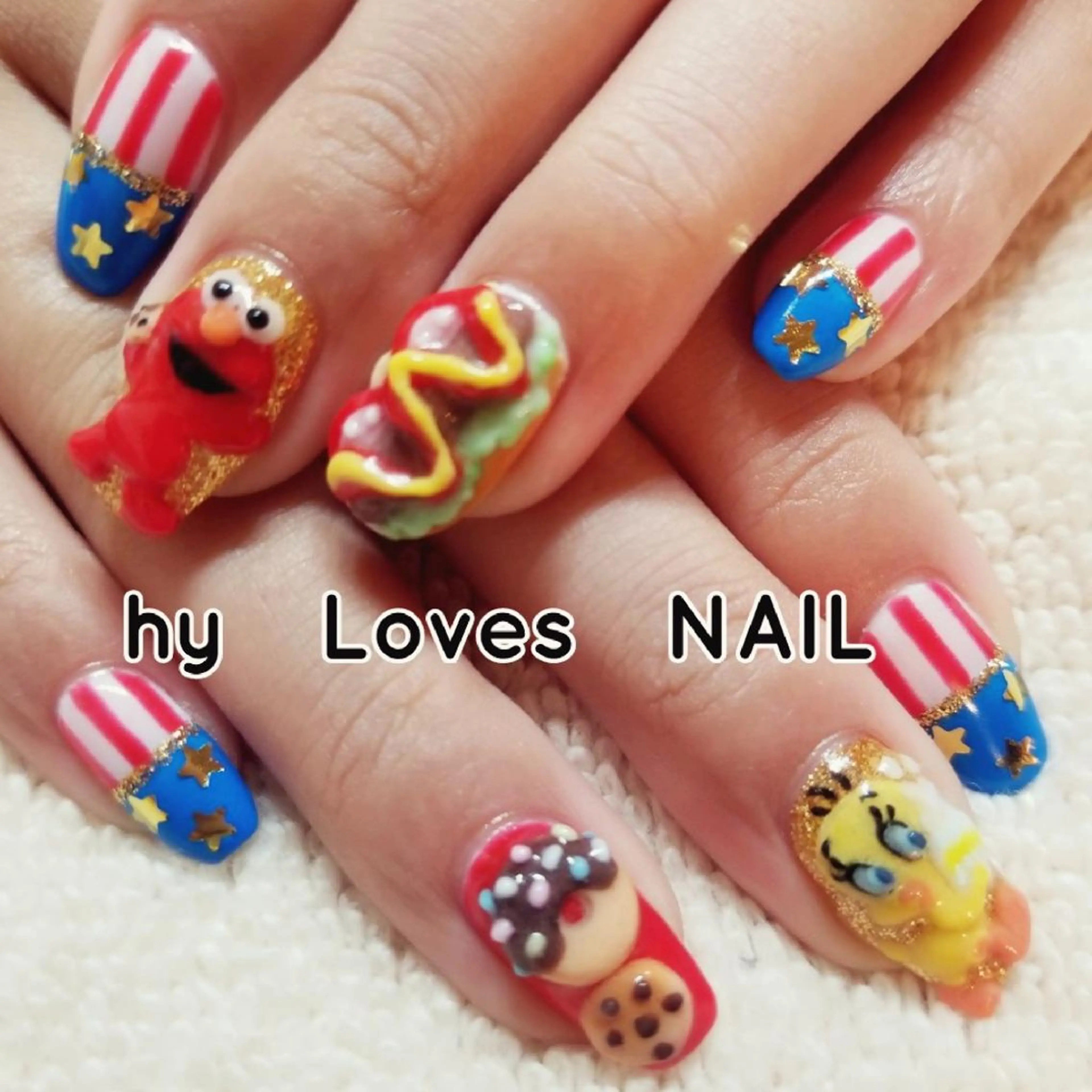 ネイル ジェルネイル ショートネイル ハンドネイル よしだ ひろきのネイルデザイン