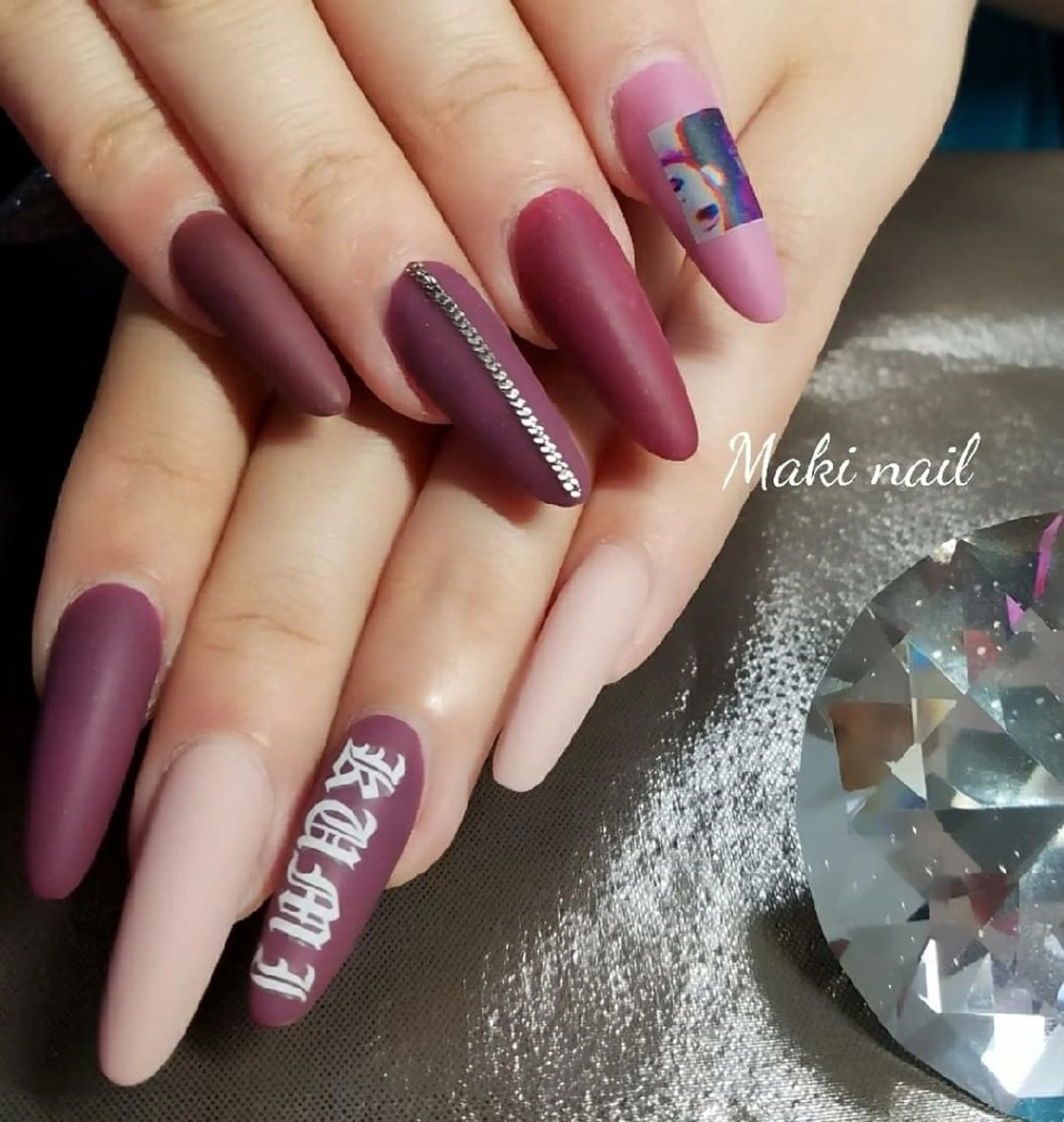ネイル ロング スカルプネイル   MAKI NAILのネイルデザイン