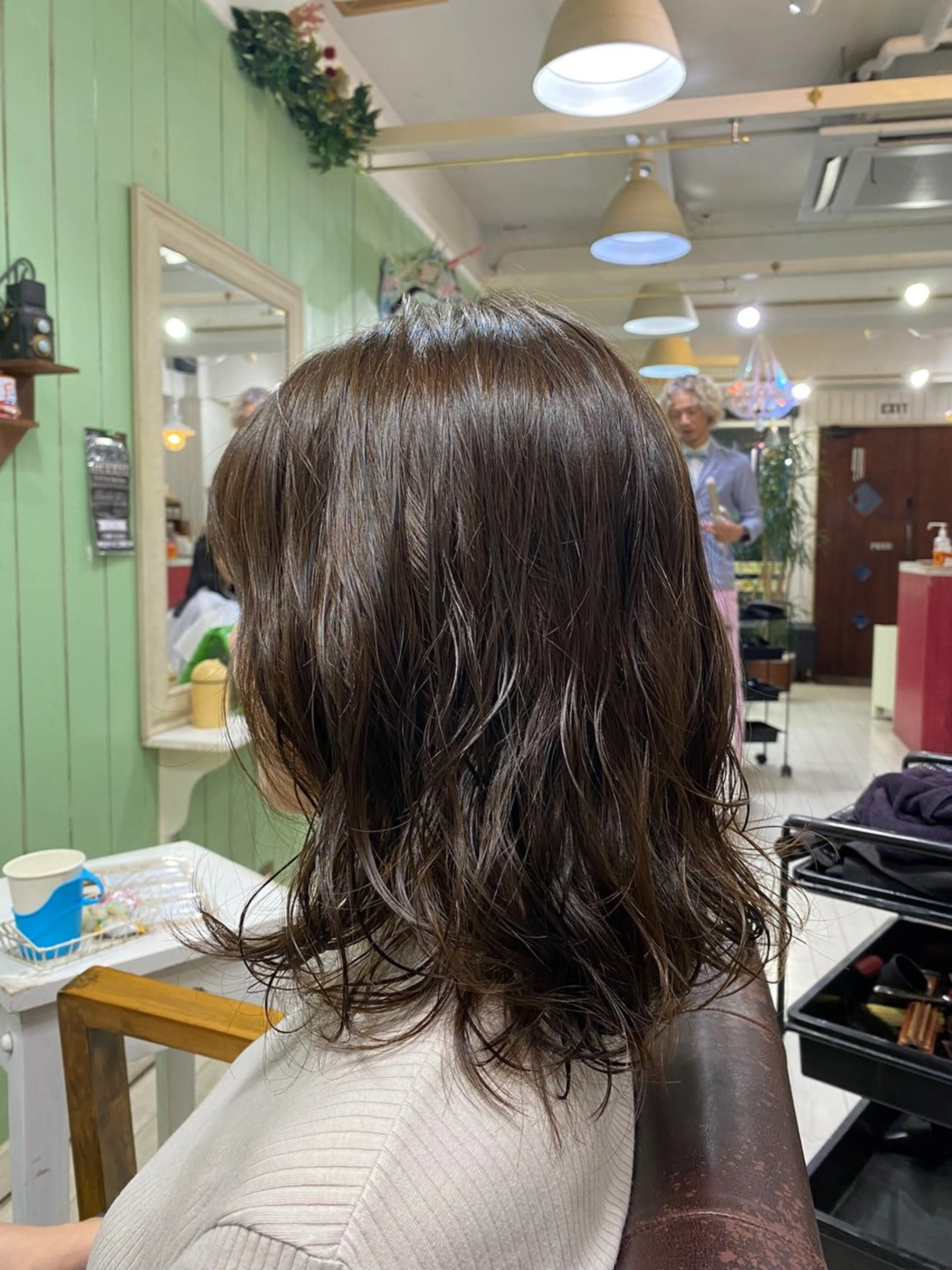 ミディアム 🩶西 雪乃/透明感 くすみカラー🫧のヘアスタイル