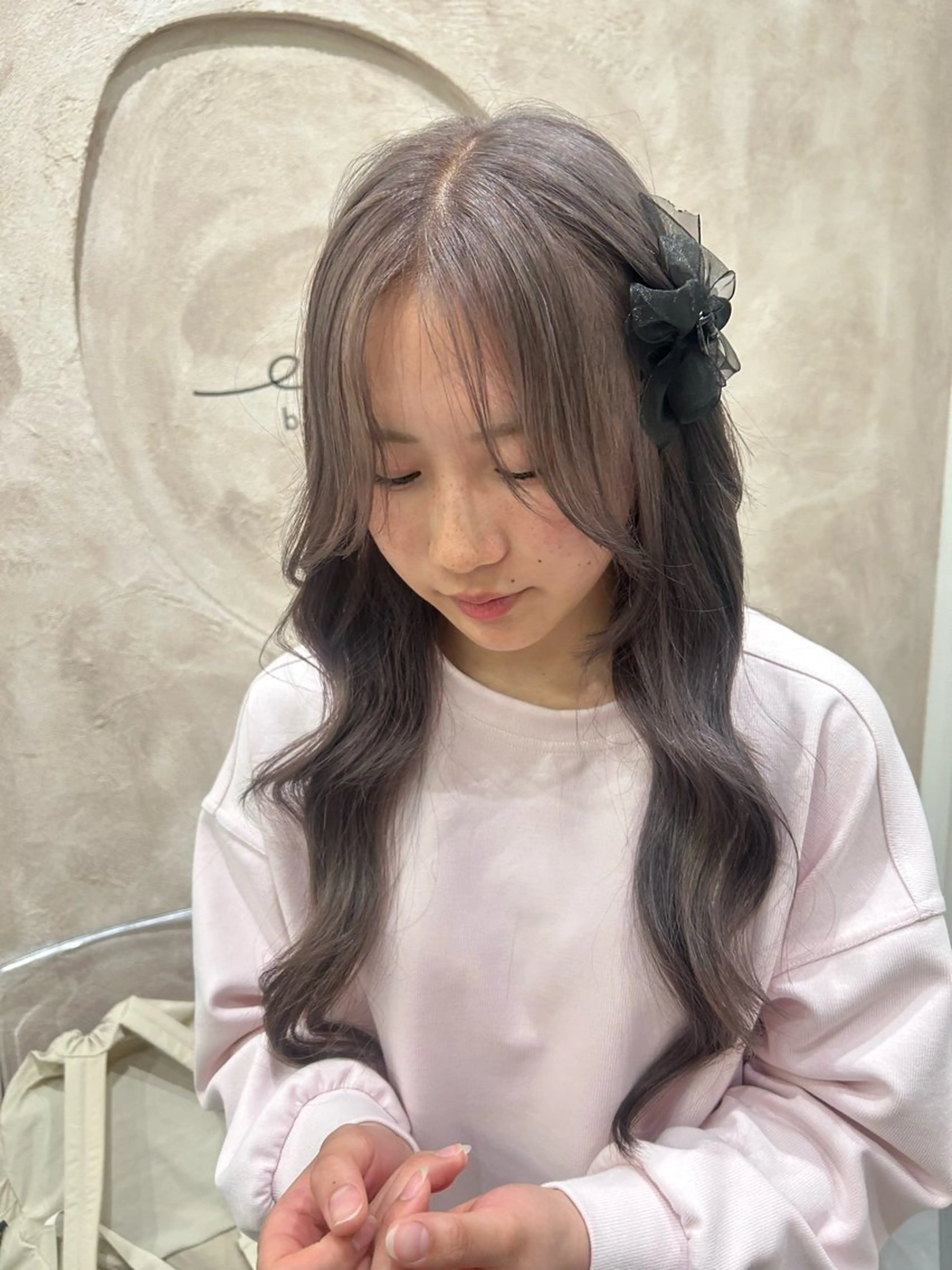 カラー ブリーチなし/暖色/ 艶髪/ユリヤのヘアスタイル