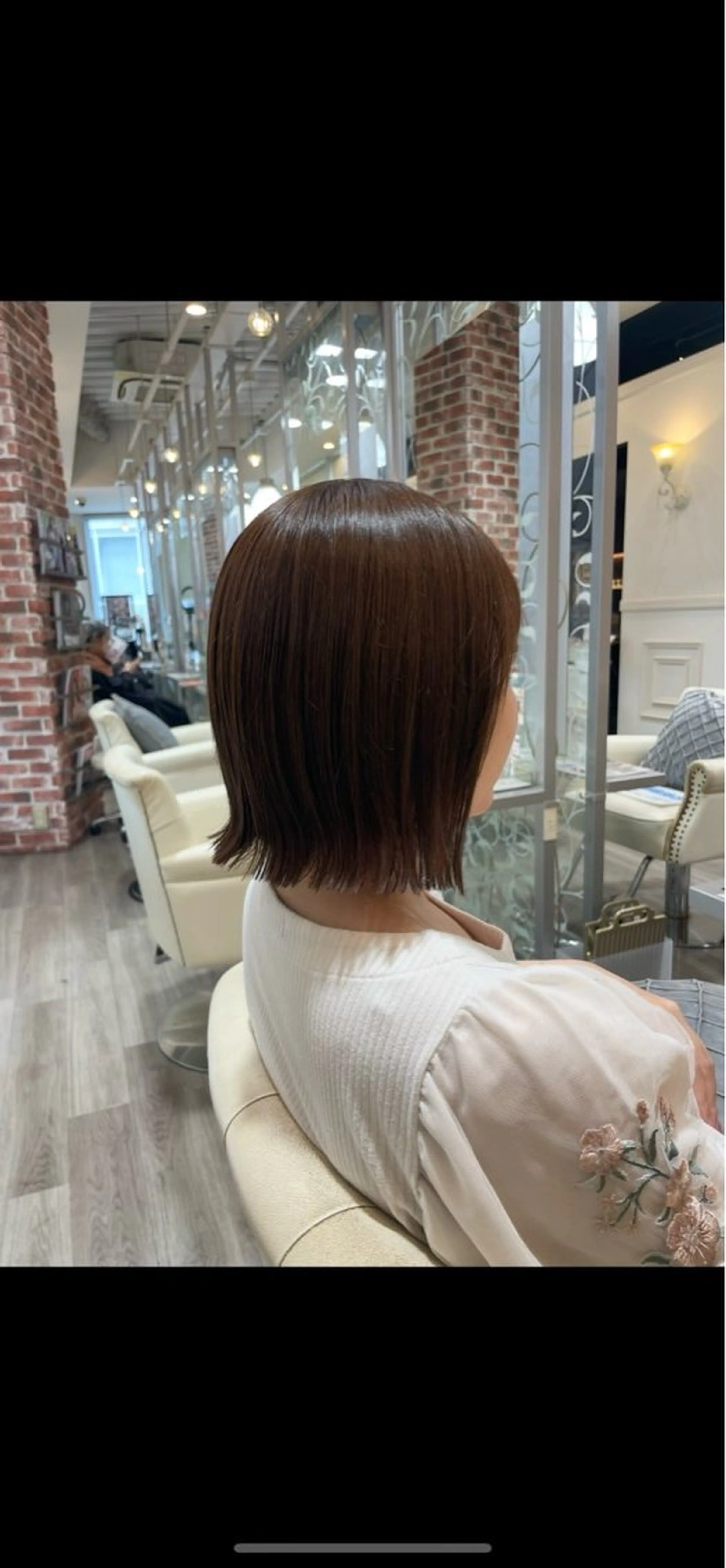 ショート 新井優馬｜縮毛矯正/ 地毛風ストレートのヘアスタイル