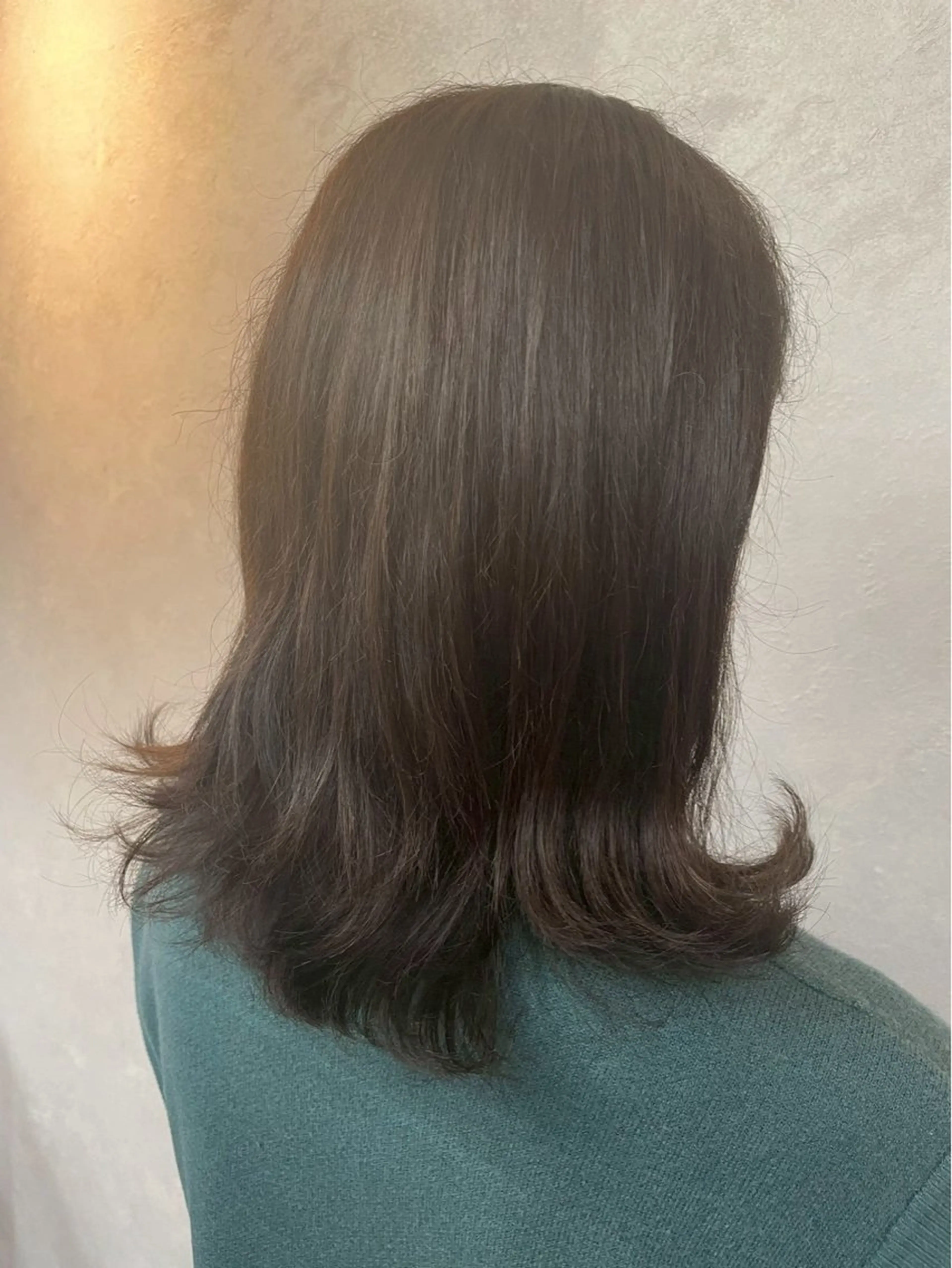 カラー ブラウンカラー オリーブブラウン 永井 幸枝のヘアスタイル