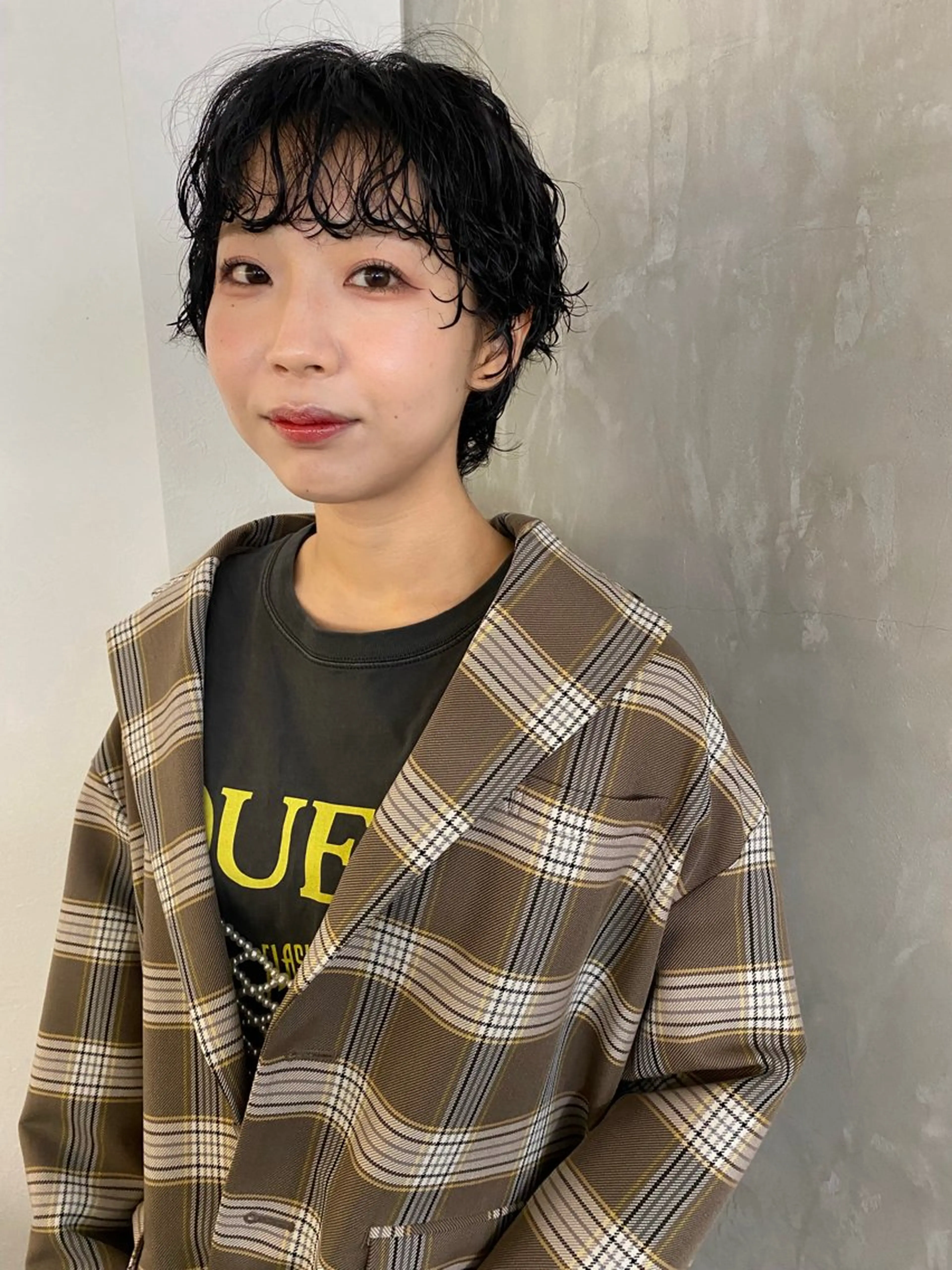 ショート パーマ ショートヘア ニュアンスパーマ 森貴裕/ベージュ/ パーマ/オリーブのヘアスタイル