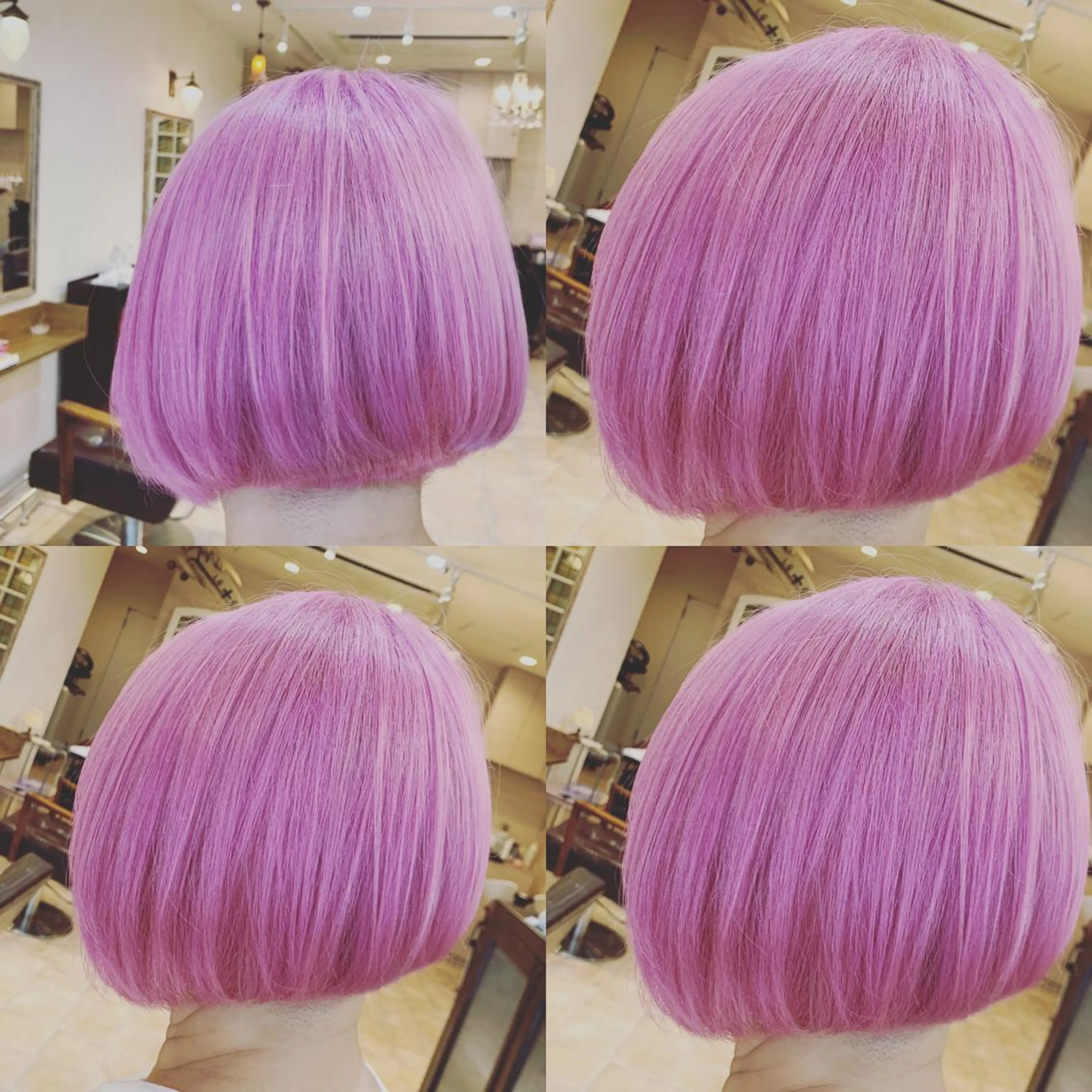 ショート カラー アッシュ ブリーチ ピンクカラー HAIR LA COUPE所属・佐藤 俊夫のヘアスタイル