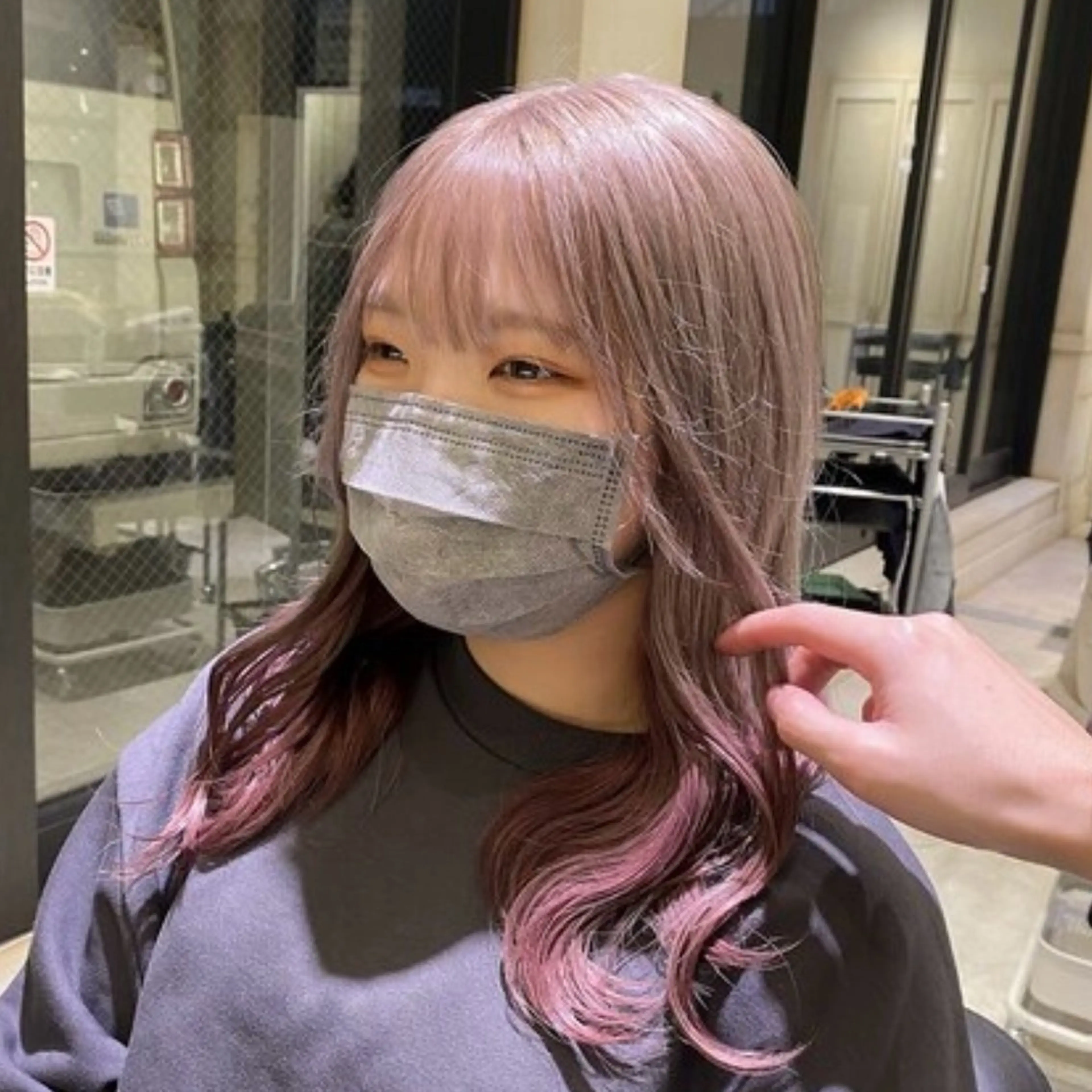 ミディアム カラー 🦋ブリーチ/カラー 専門AYA💖のヘアスタイル