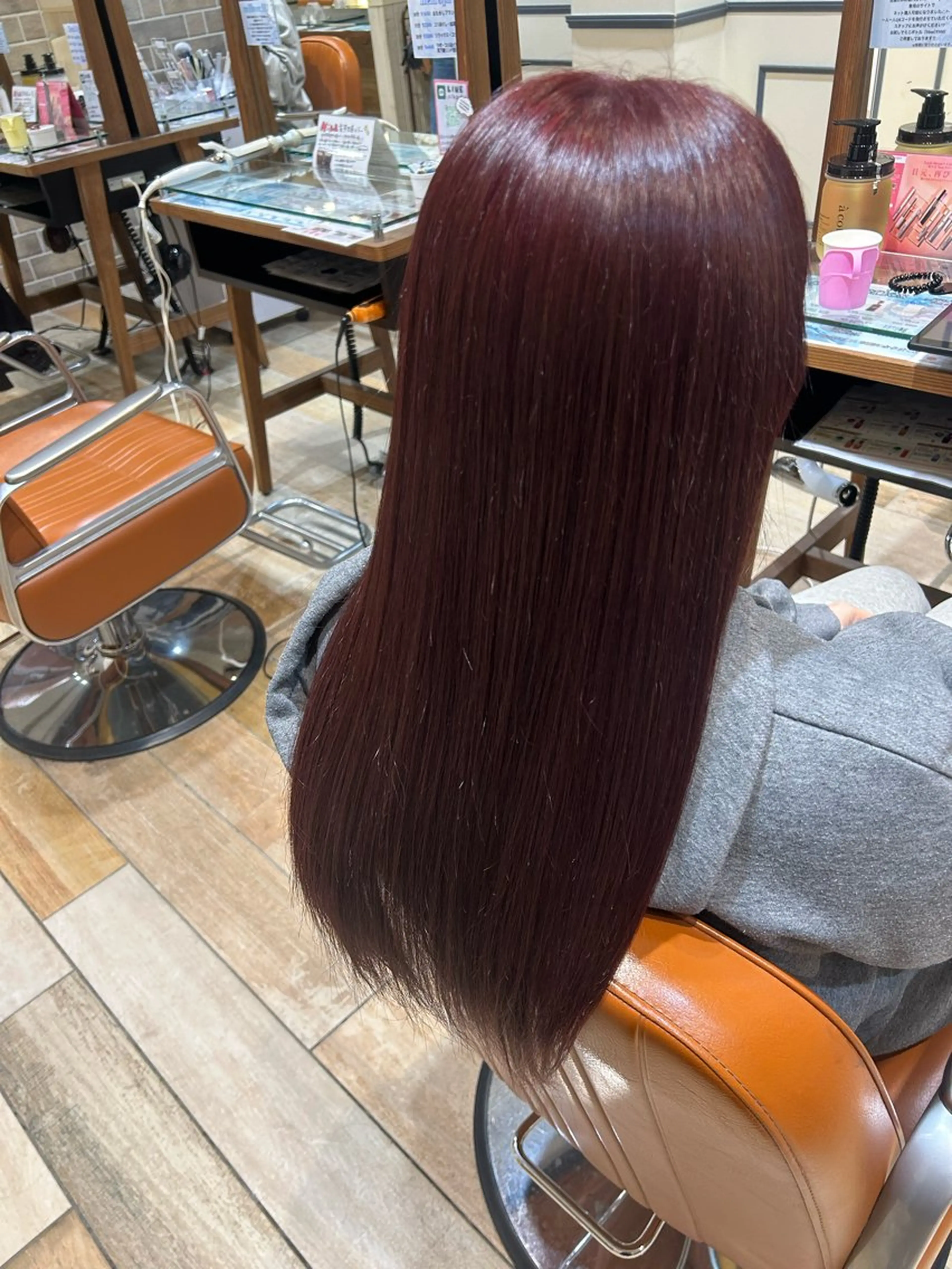 ロング カラー ブリーチ ダブルカラー ブリーチなしカラー ヘアカラー 須藤 向日葵のヘアスタイル