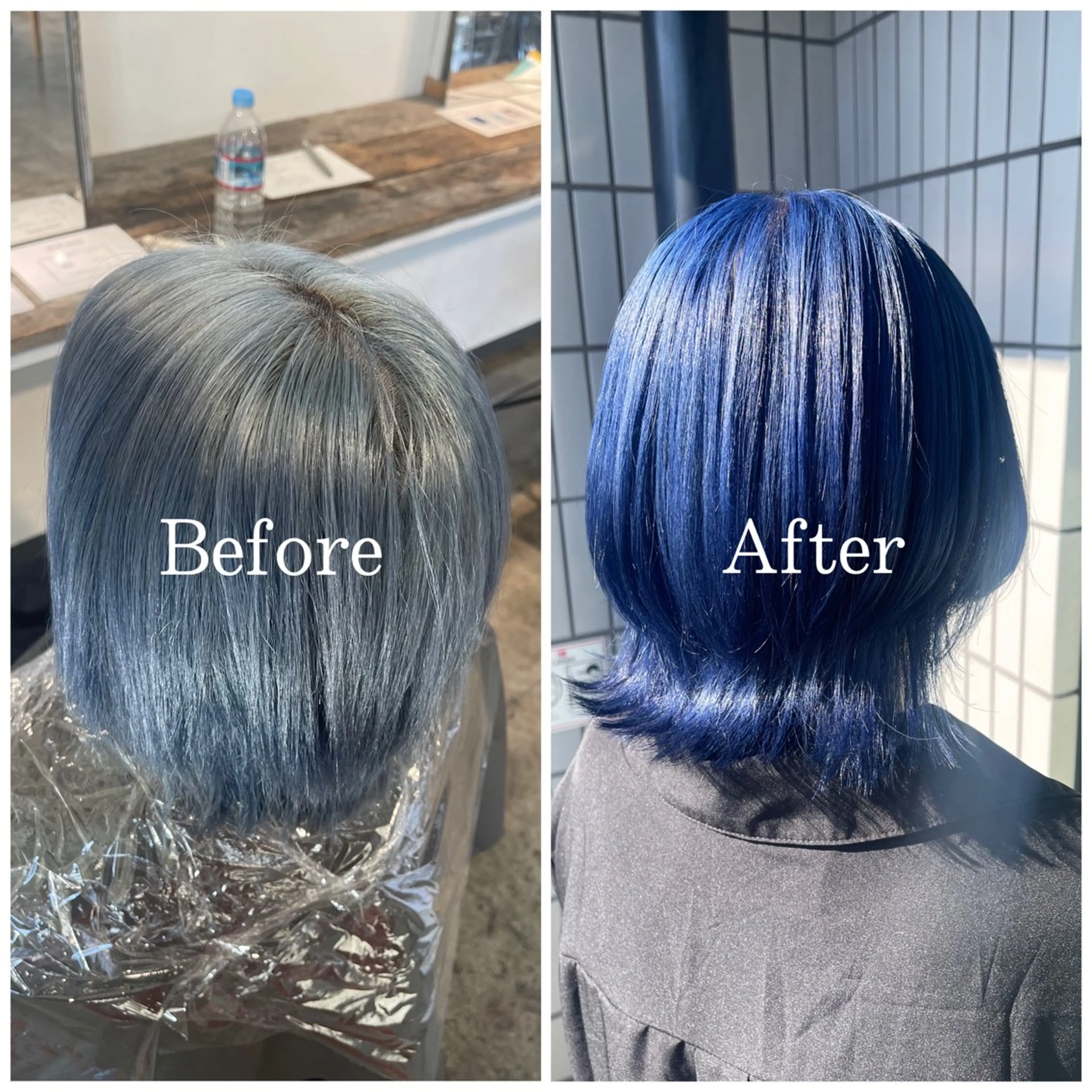 ミディアム カラー ブリーチ デザインカラー ハイトーンカラー ムラ修正/ ハイトーン💖Riaのヘアスタイル