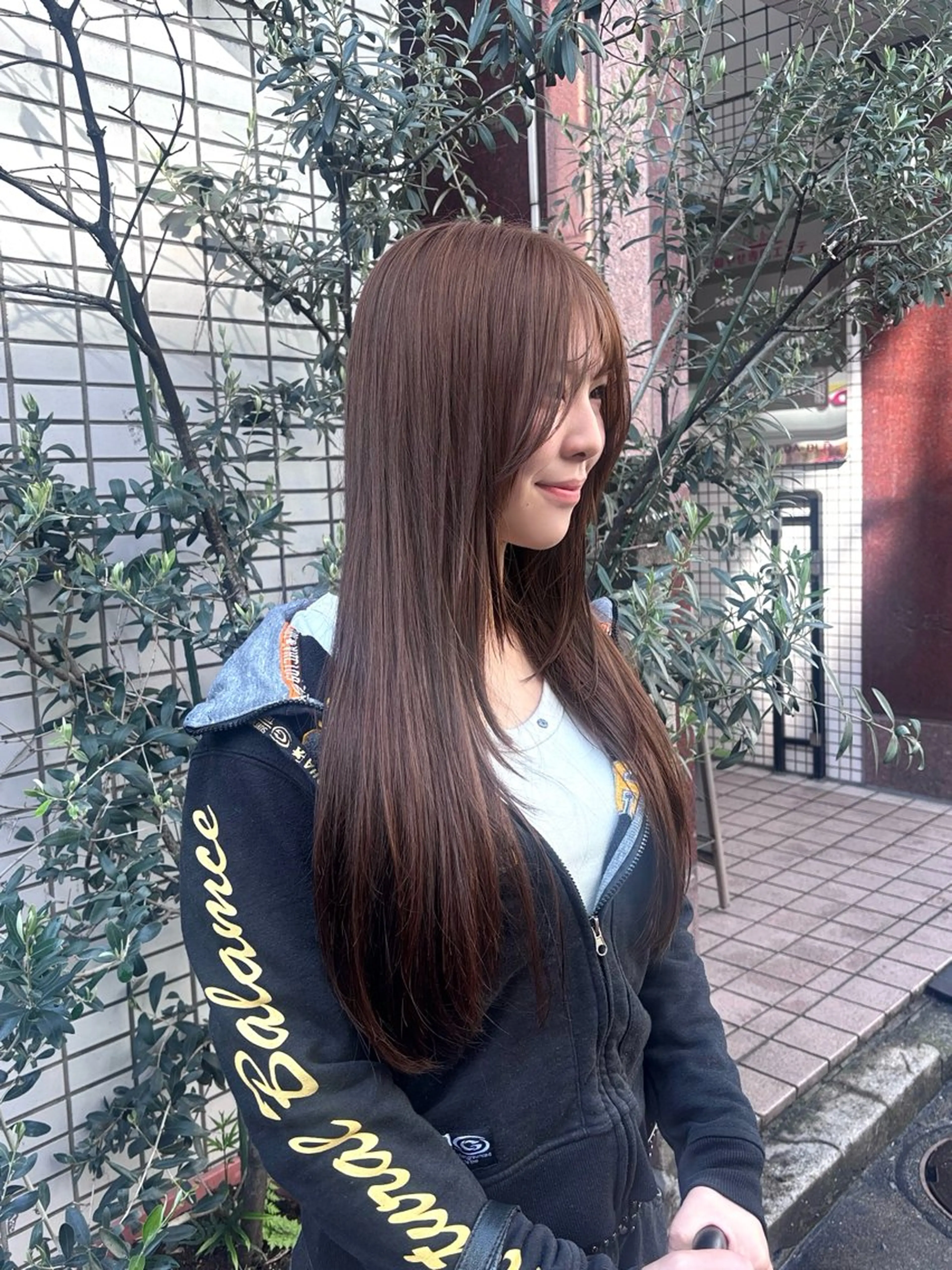 ロング カラー ブリーチ ダブルカラー ブリーチなしカラー ボブ/メンズ/パーマ /Tamakiのヘアスタイル