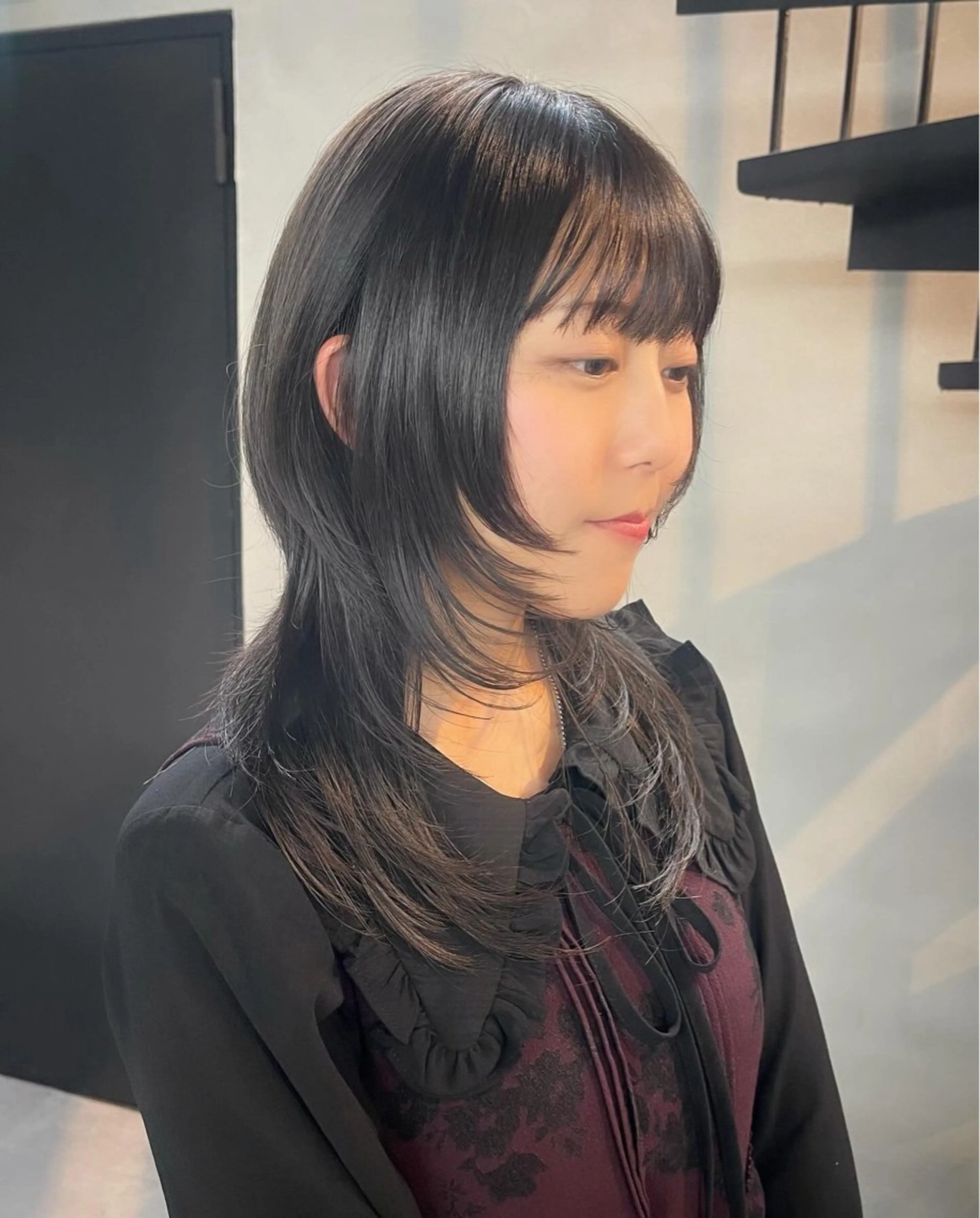 セミロング ウルフカット カット トリートメント 柏 ウルフ/レイヤー 田中佐和🐺のヘアスタイル