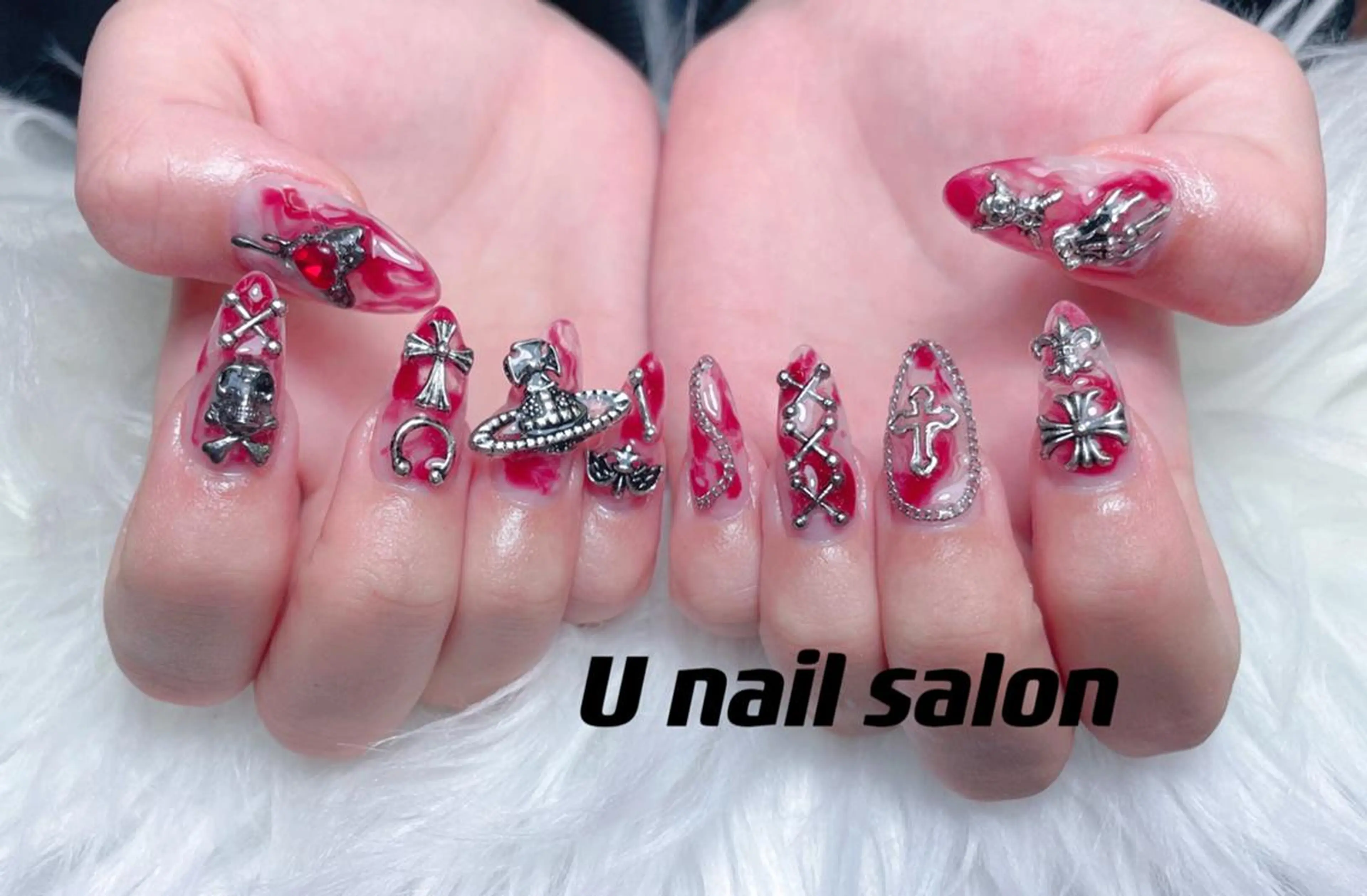 ネイル アートネイル 韓国ネイル 水色 スカルプネイル シンプルネイル ハンドネイル MOMO Nail 高田馬場店のネイルデザイン