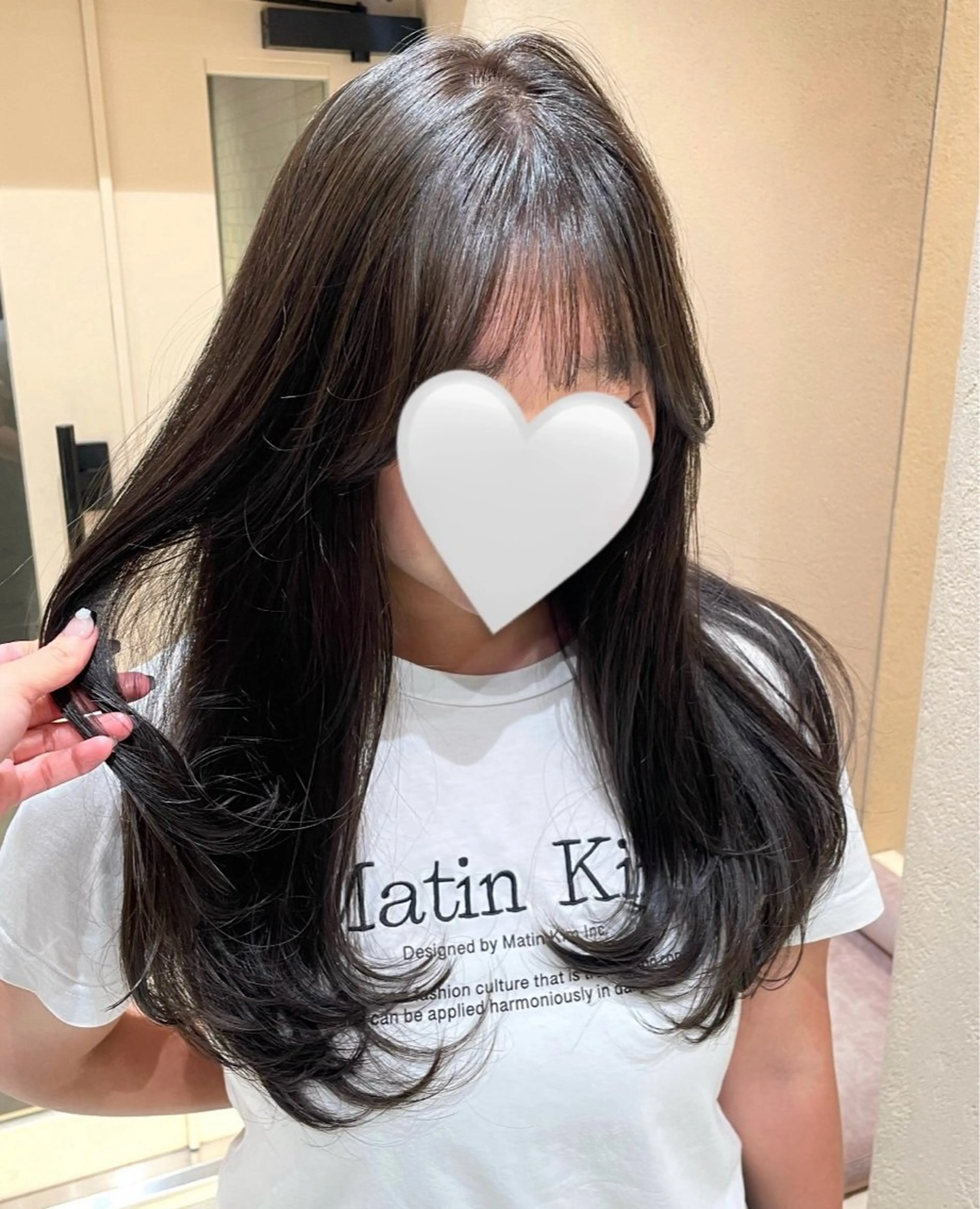 セミロング カラー カット ヘアカラー トリートメント 暖色系カラー/オリー ブカラー💚宮城のヘアスタイル