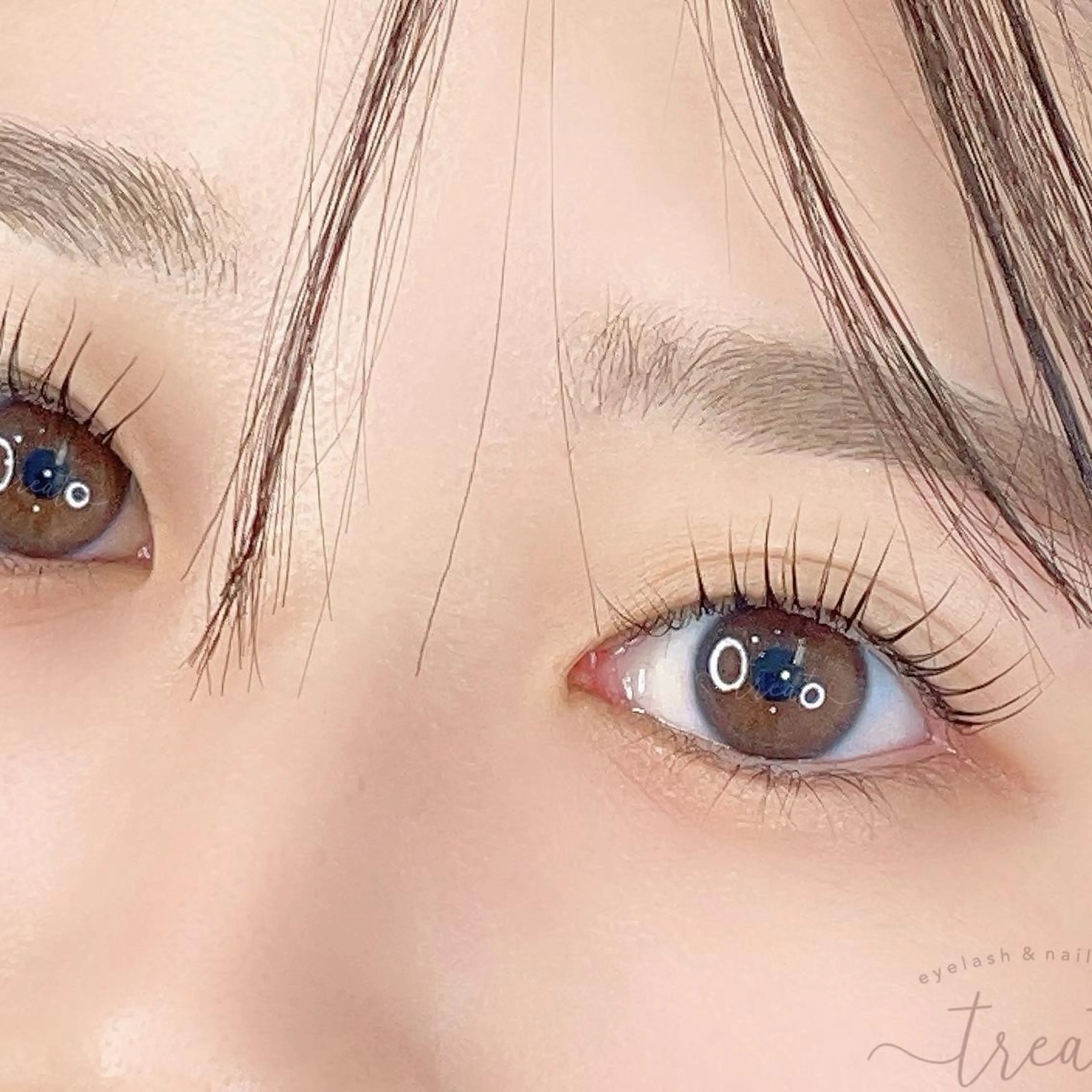 アイブロウ treat eyelash & nail salon 阪急西宮ガーデンズ店(別館)所属・treat 西北店のマツエク・マツパデザイン