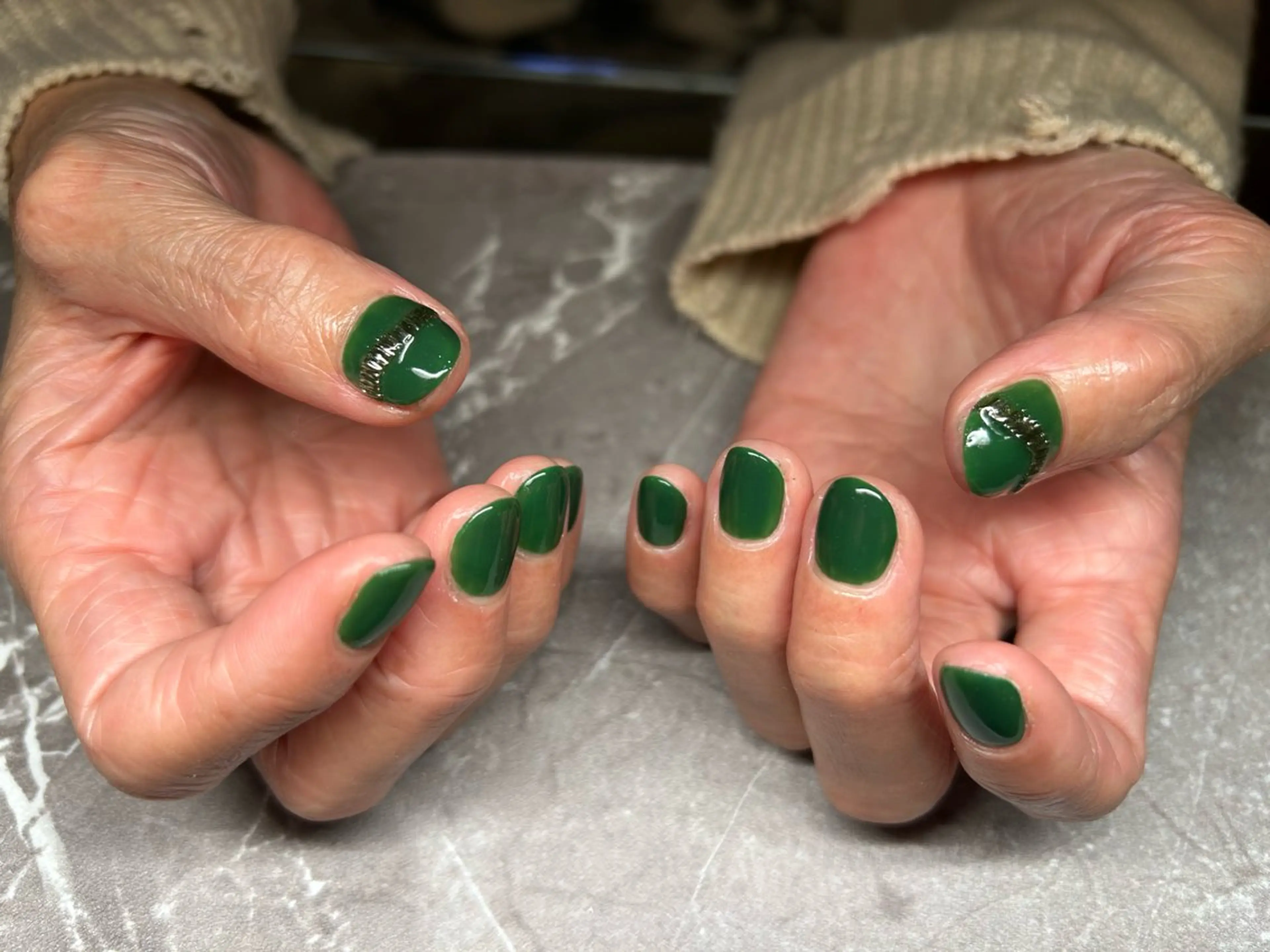 ネイル アートネイル ミラーネイル シンプルネイル Lisa’s Salonのネイルデザイン