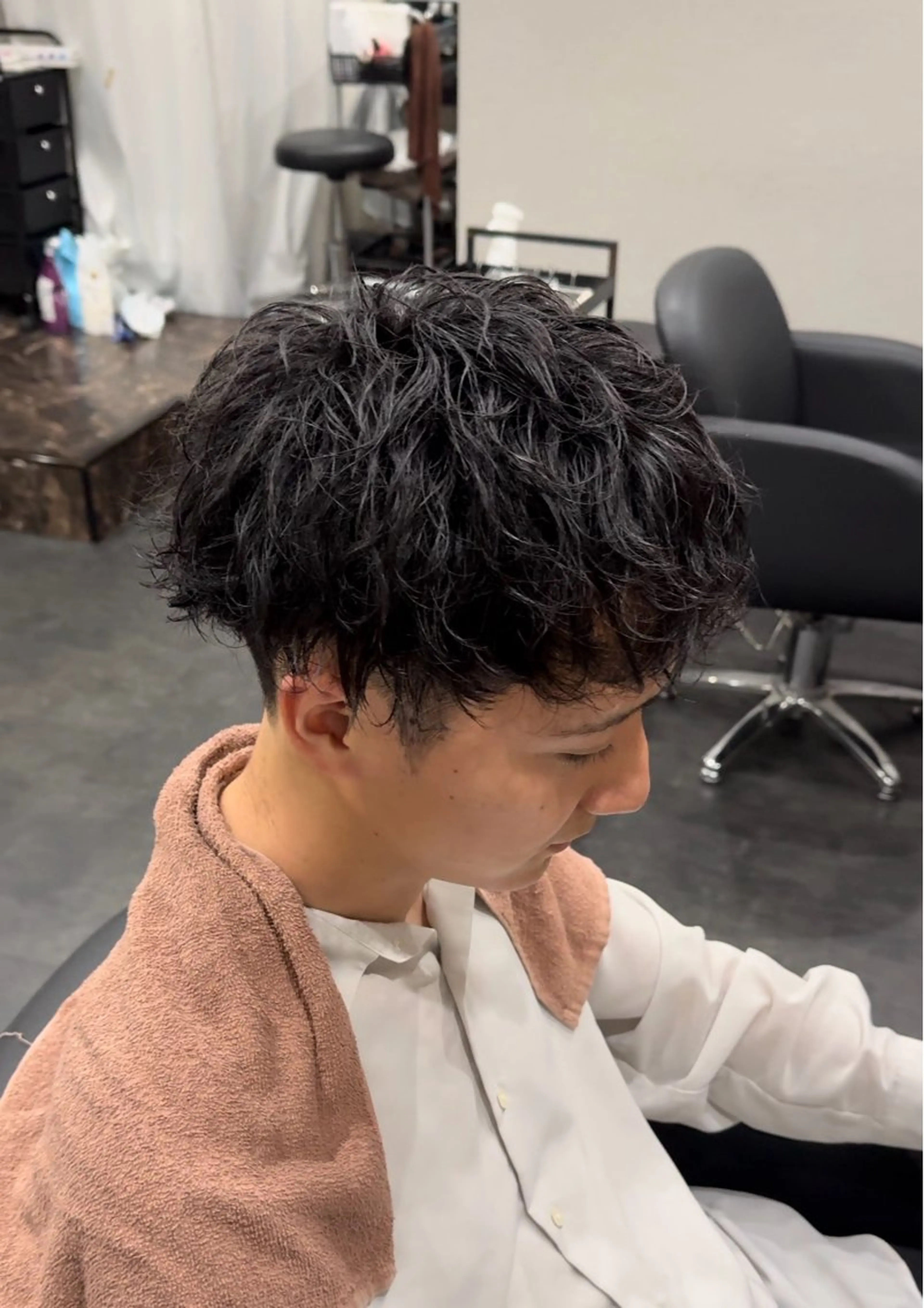 メンズカット＋ツイストスパイラルパーマの写真