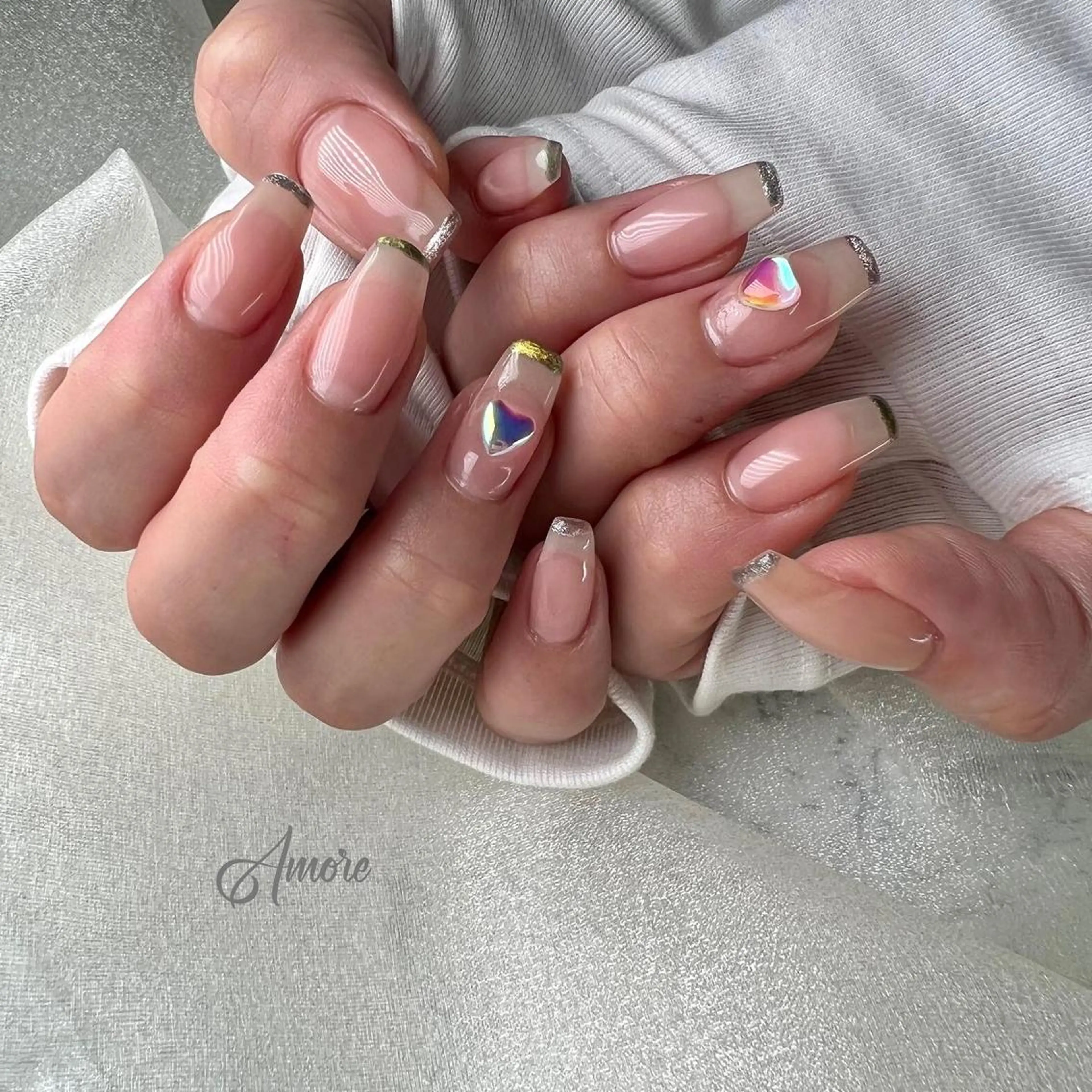 ネイル ジェルネイル 氷ネイル・うるうるネイル マグネットネイル ミラーネイル ニュアンスネイル You kyehwaのネイルデザイン